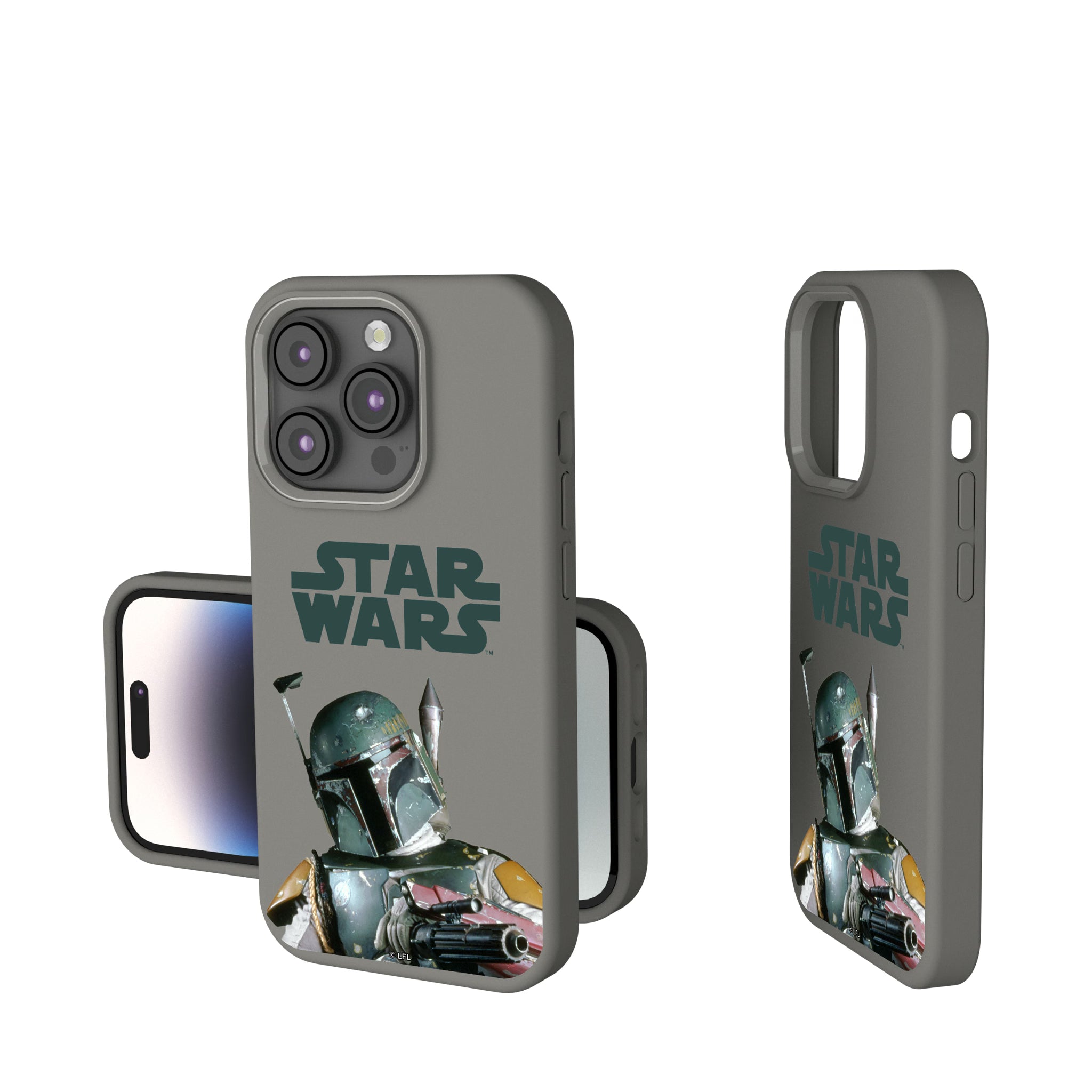 Star Wars Boba Fett Color Block iPhone Soft Touch Phone Case for Apple iPhone