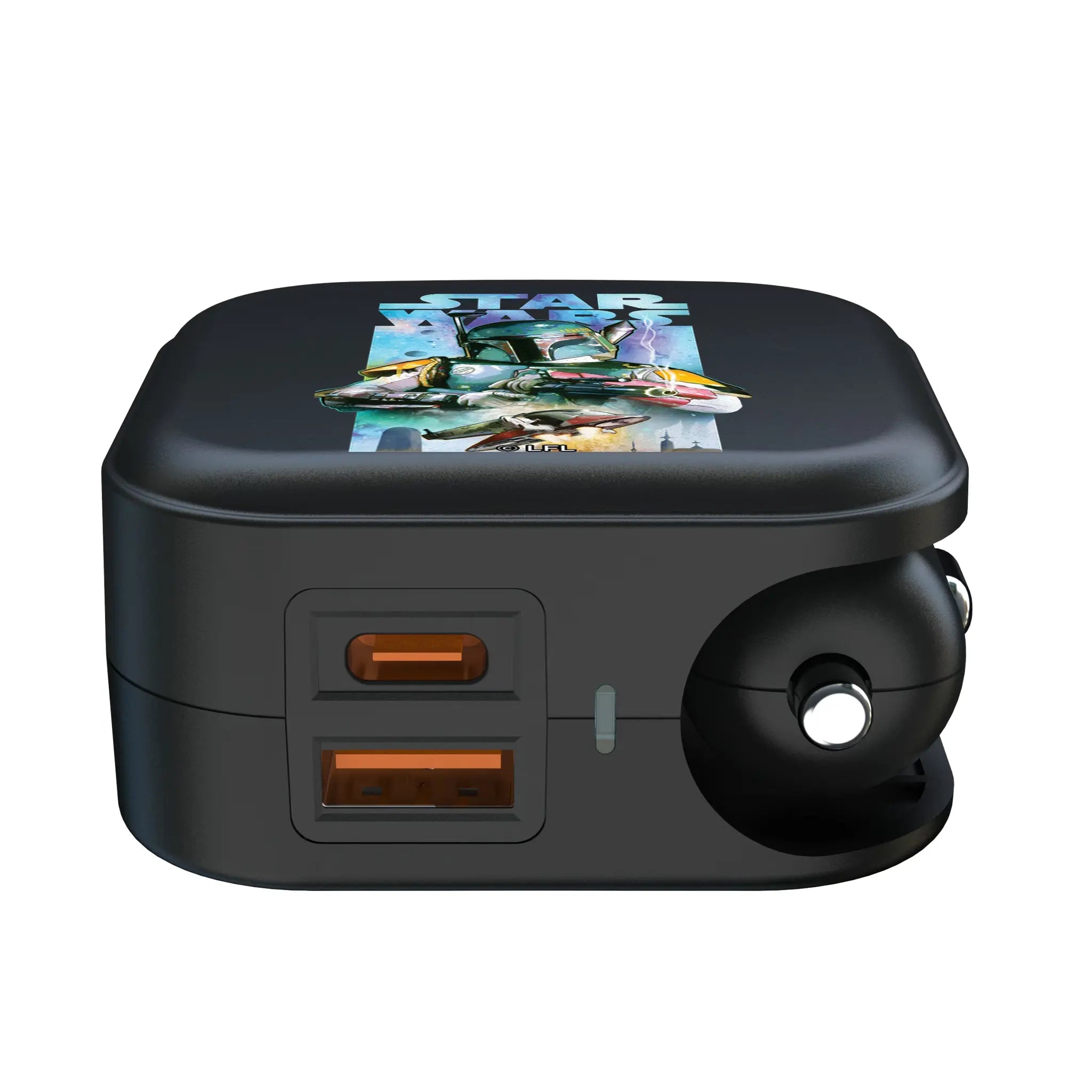 Star Wars Boba Fett Portrait Collage 2 in 1 USB A/C Charger