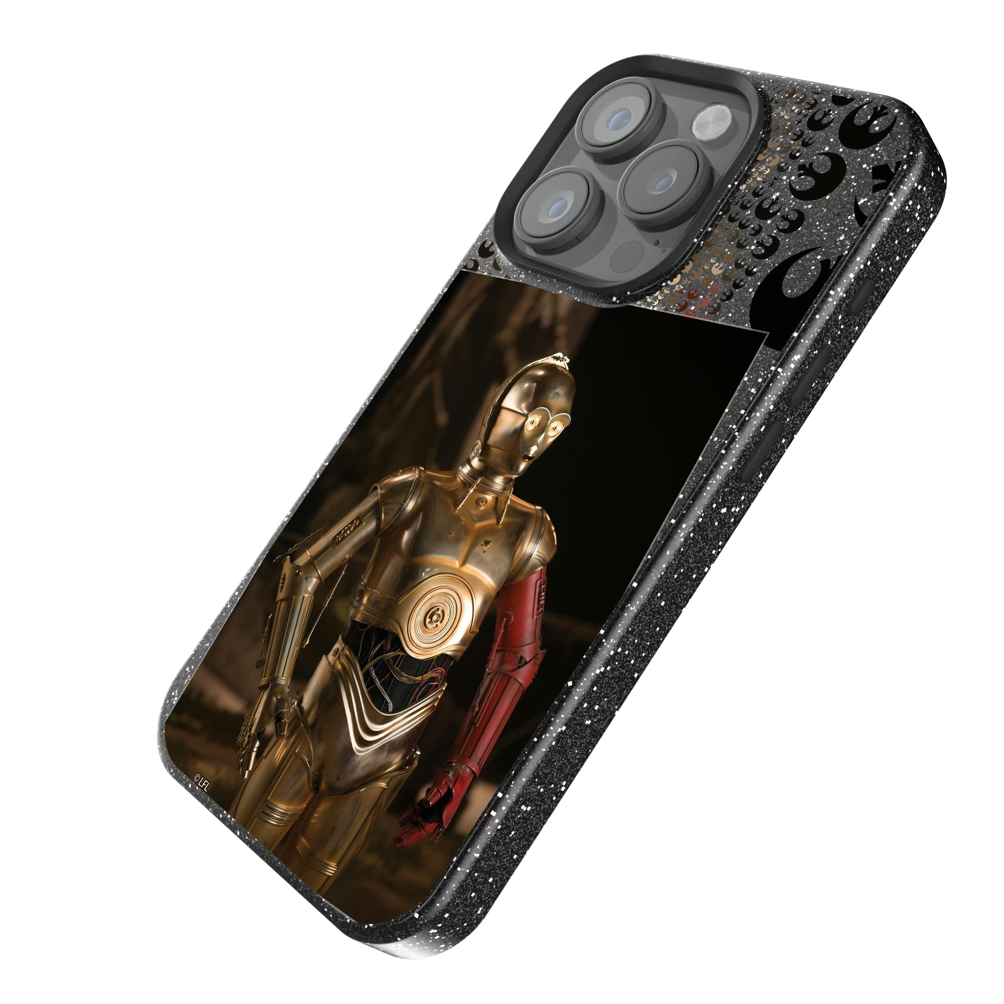 Star Wars C-3PO Portrait iPhone Bling Phone Case for Apple iPhone - Isometric View