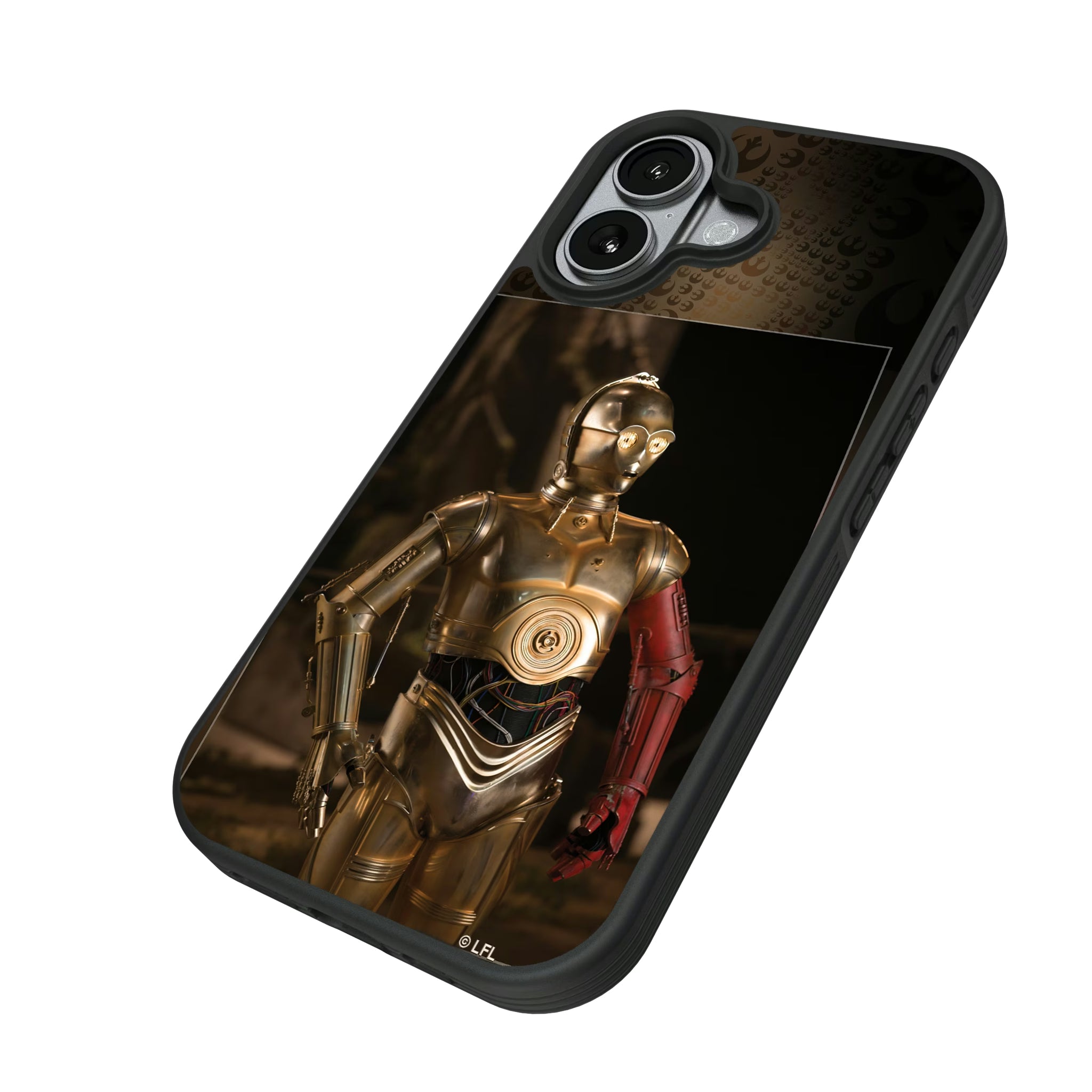 Star Wars C-3PO Portrait iPhone Bump Phone Case for Apple iPhone - Isometric View#Device_iPhone 17