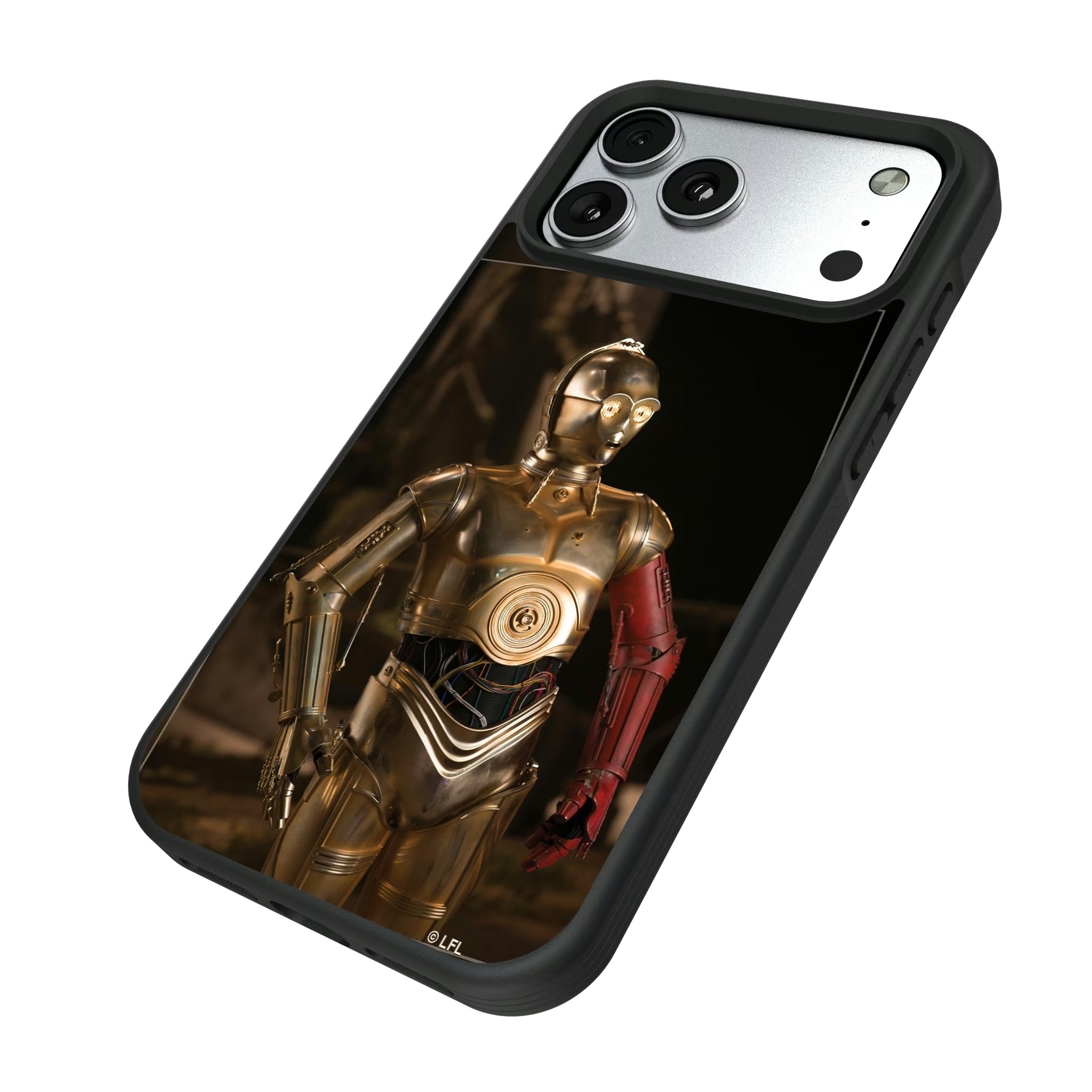 Star Wars C-3PO Portrait iPhone Bump Phone Case for Apple iPhone - Isometric View#Device_iPhone 17 Pro Max