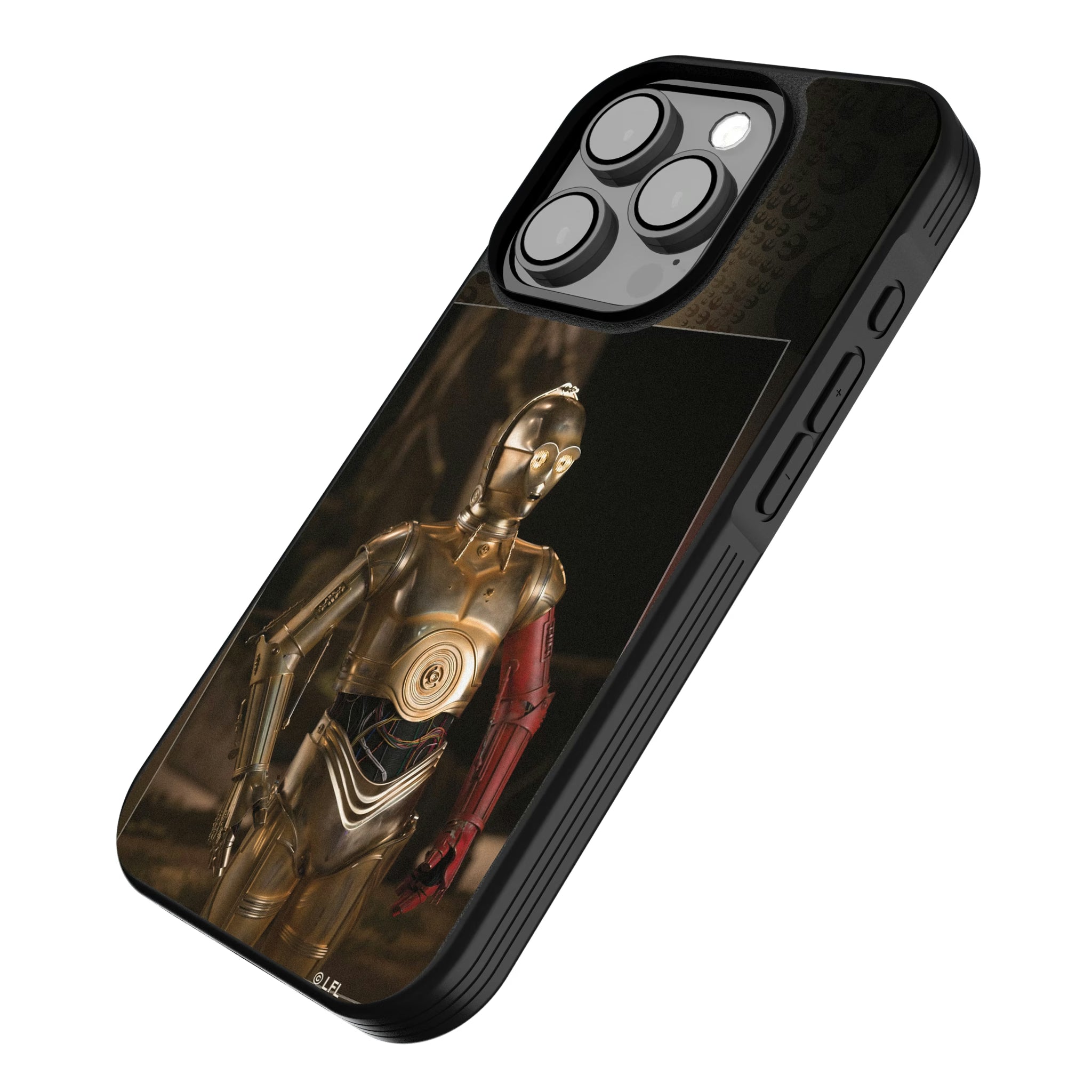 Star Wars C-3PO Portrait iPhone Bump Phone Case for Apple iPhone - Isometric View