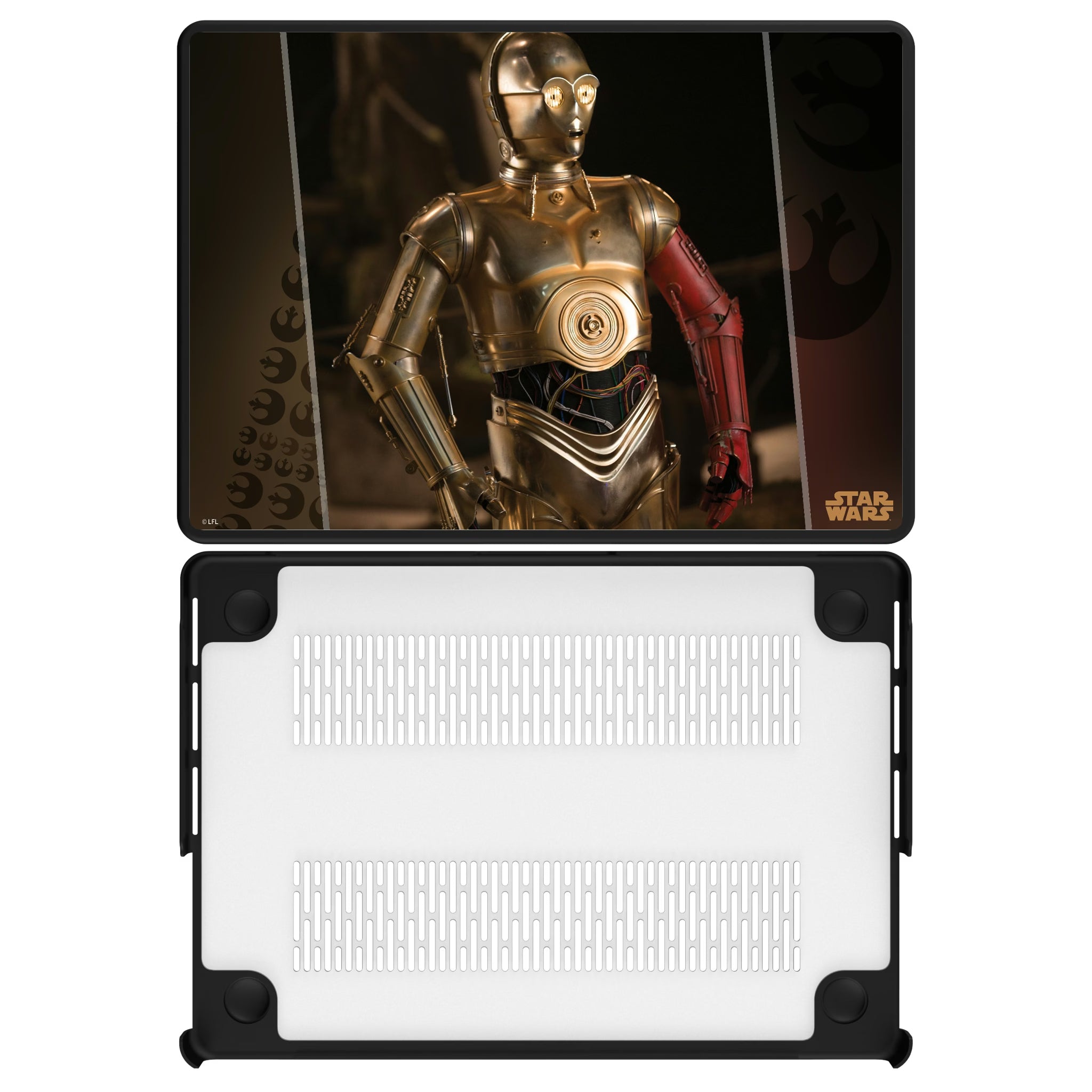 Star Wars C-3PO Portrait MacBook Laptop Case for Apple MacBook#Device_MacBook Pro (14-inch, 2021) / MacBook Pro (14-inch, 2023) / MacBook Pro (14-inch, 2024)
