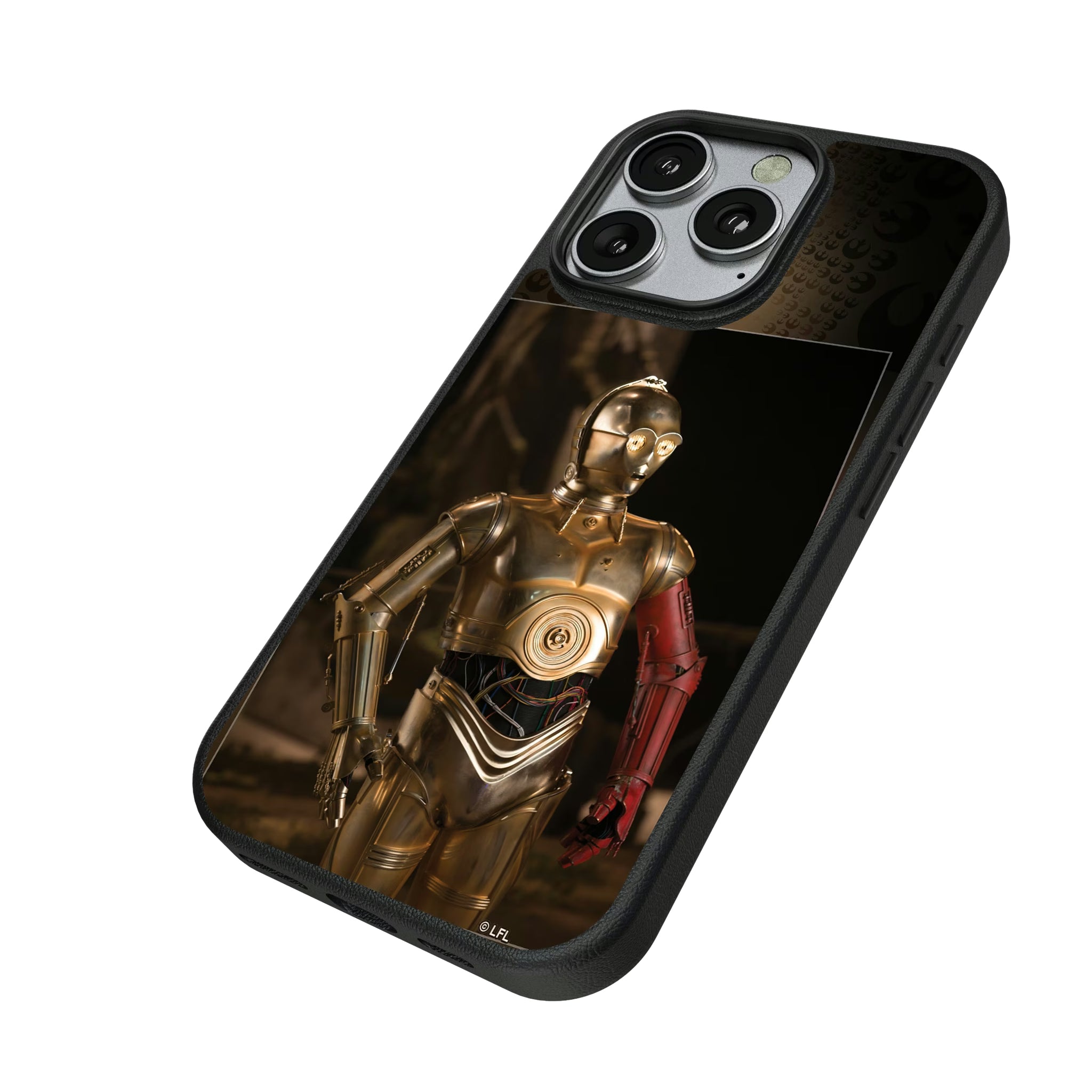 Star Wars C-3PO Portrait iPhone MagSafe Compatible Phone Case for Apple iPhone - Isometric View
