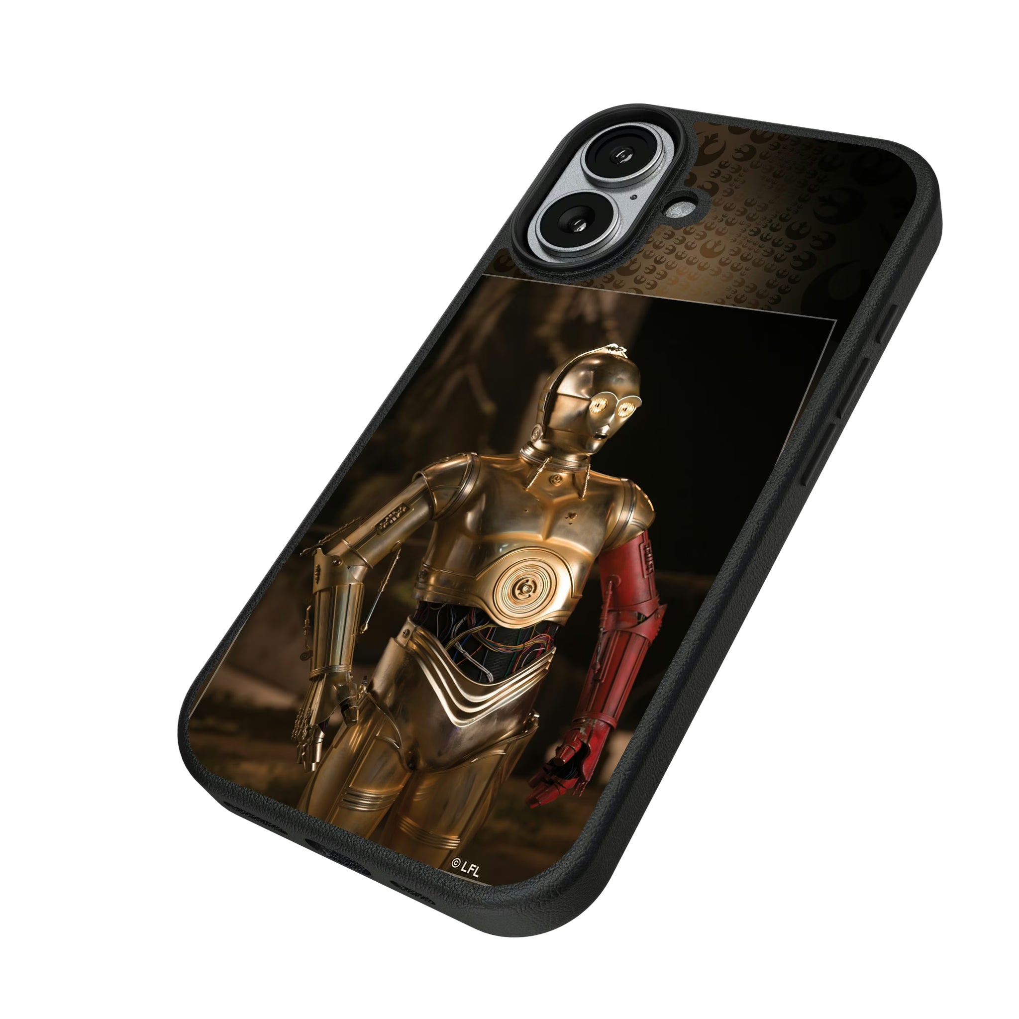 Star Wars C-3PO Portrait iPhone MagSafe Compatible Phone Case for Apple iPhone - Isometric View#Device_iPhone 17