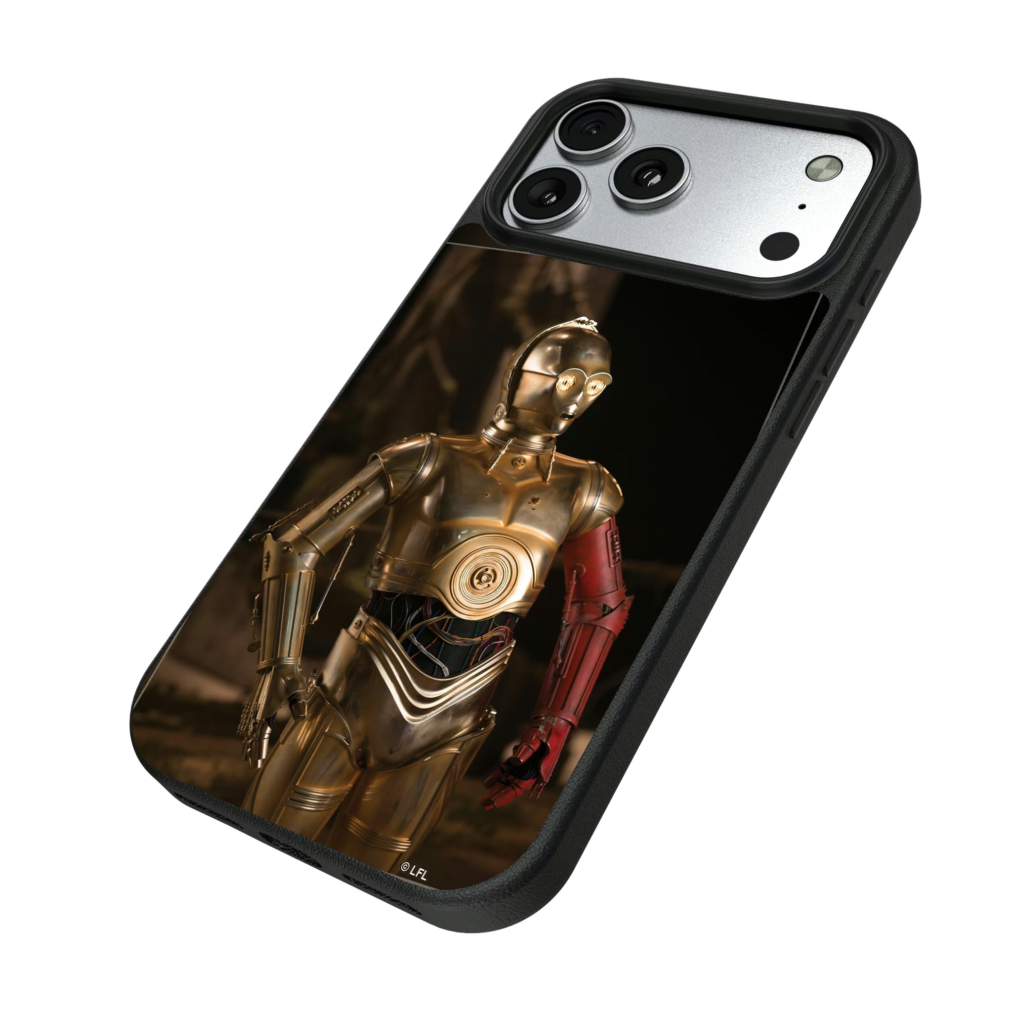 Star Wars C-3PO Portrait iPhone MagSafe Compatible Phone Case for Apple iPhone - Isometric View#Device_iPhone 17 Pro Max