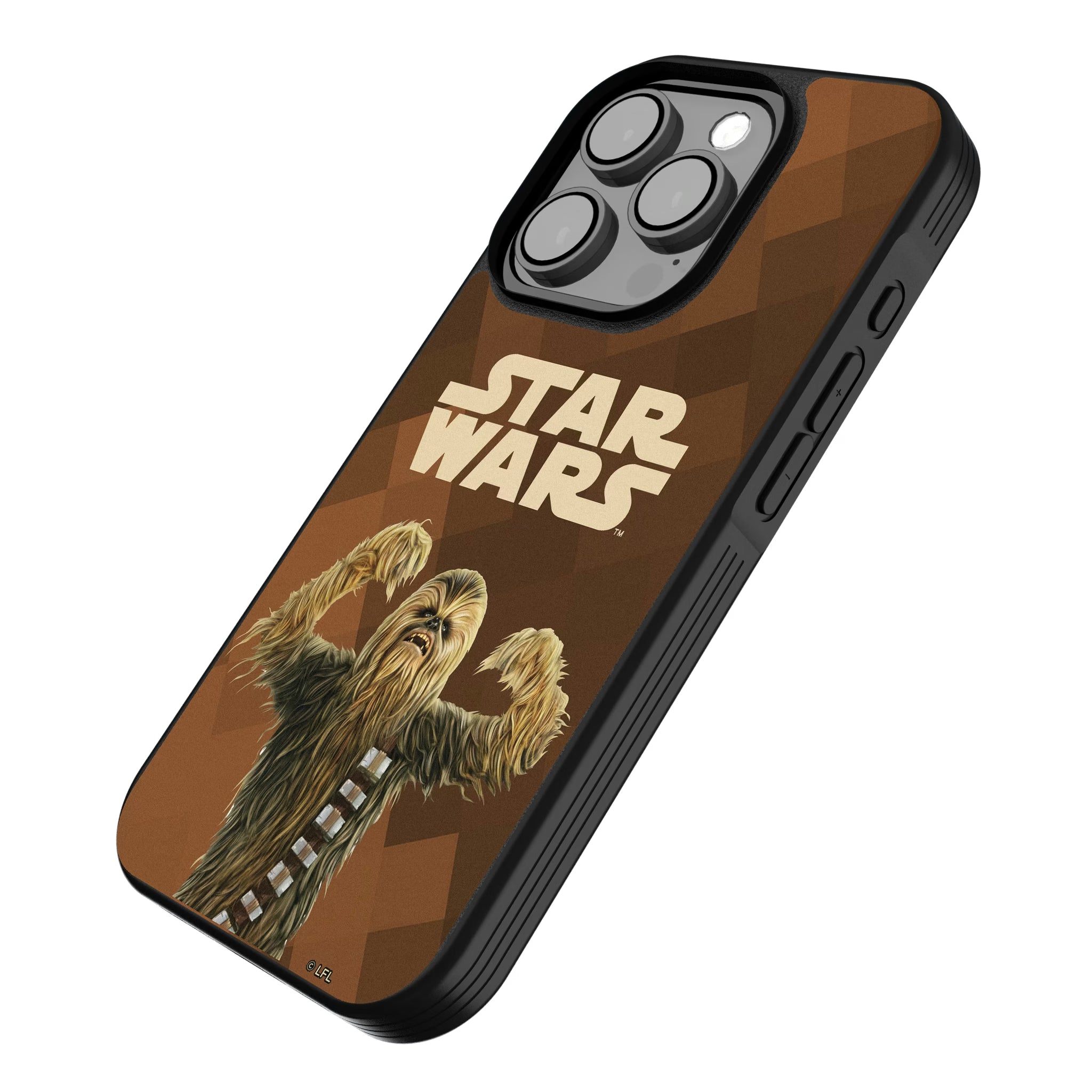 Star Wars Chewbacca Color Block iPhone Bump Phone Case for Apple iPhone - Isometric View
