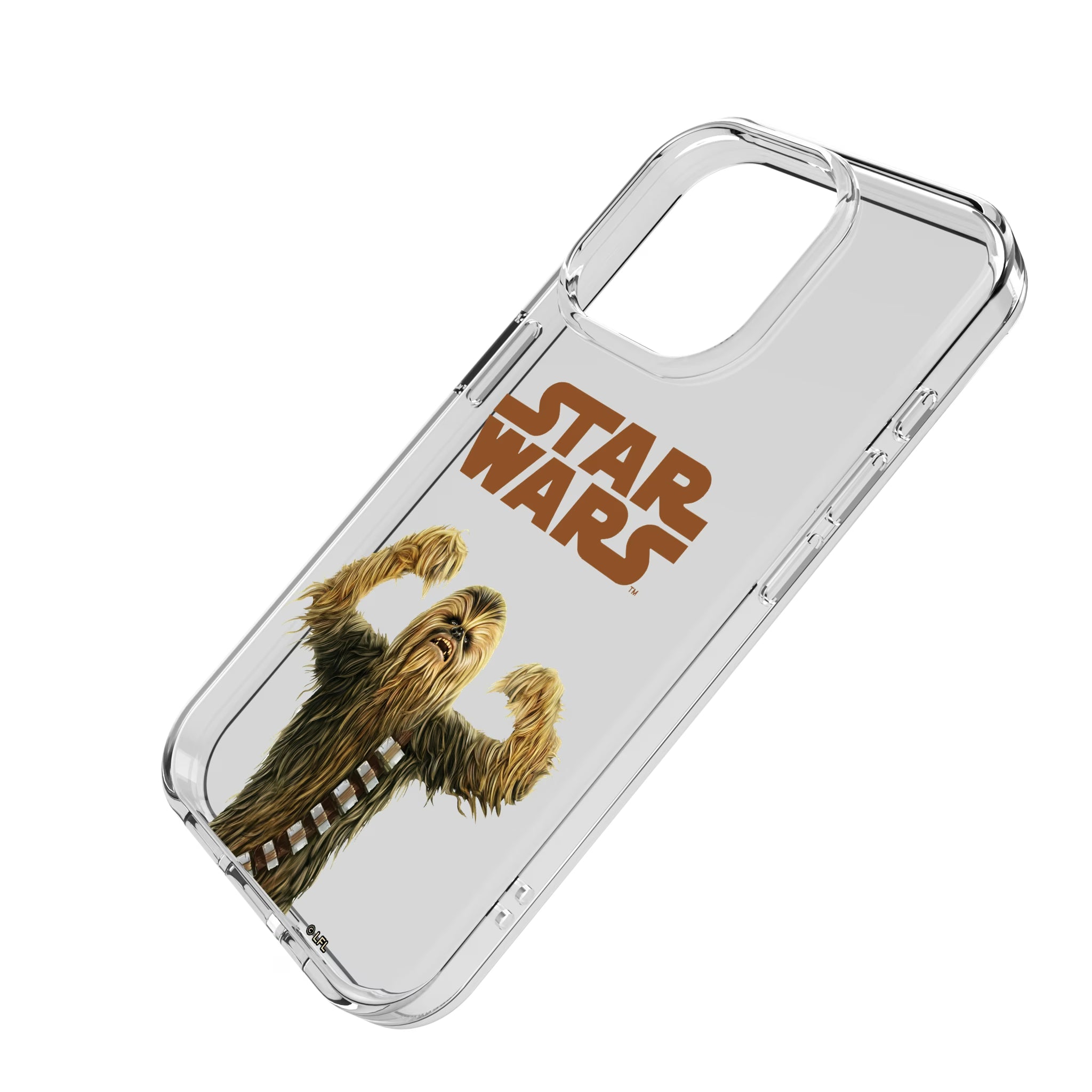 Star Wars Chewbacca Color Block iPhone Clear Phone Case for Apple iPhone - Isometric View