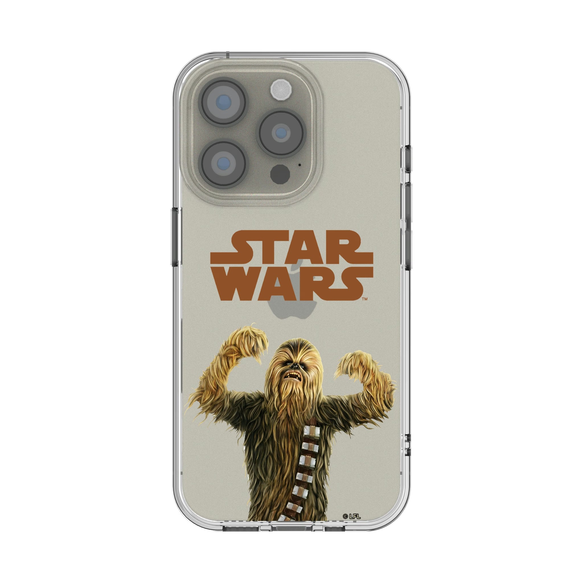 Star Wars Chewbacca Color Block iPhone Clear Phone Case for Apple iPhone