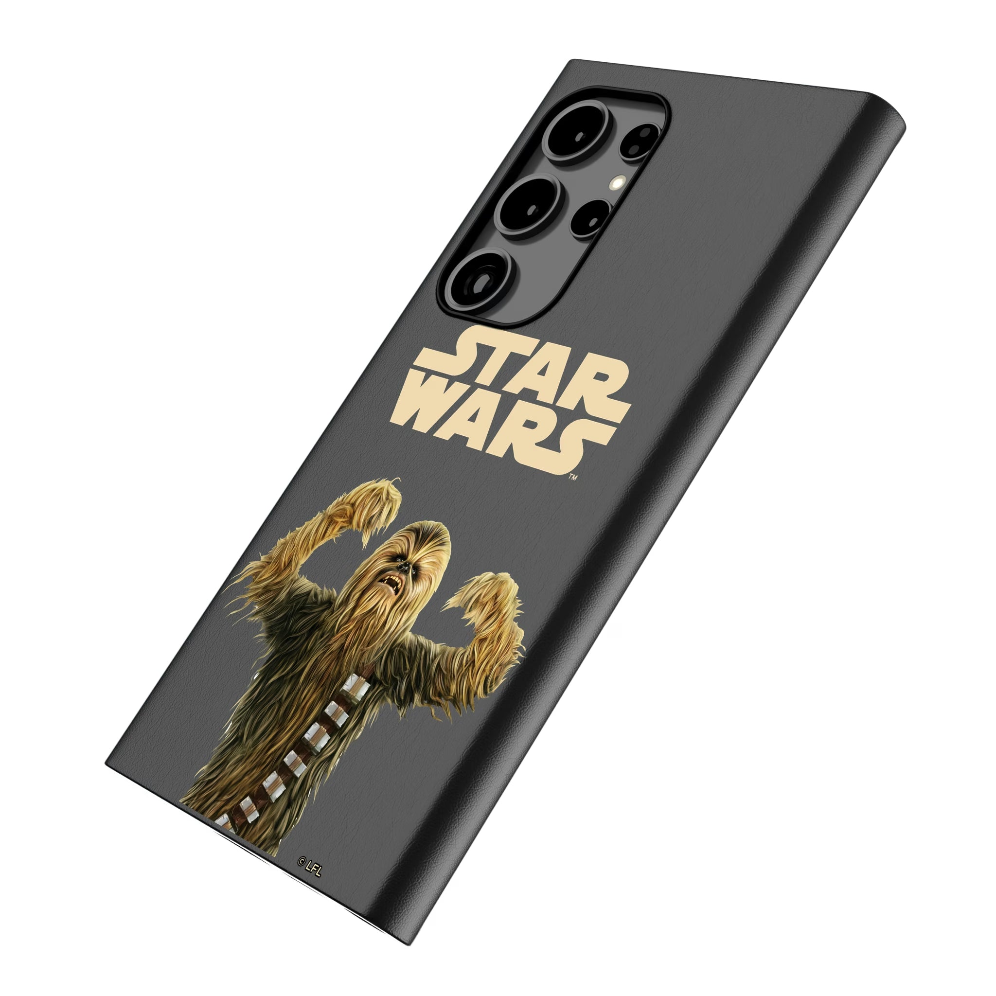 Star Wars Chewbacca Color Block Galaxy MagSafe Compatible Phone Case for Samsung Galaxy - Isometric View