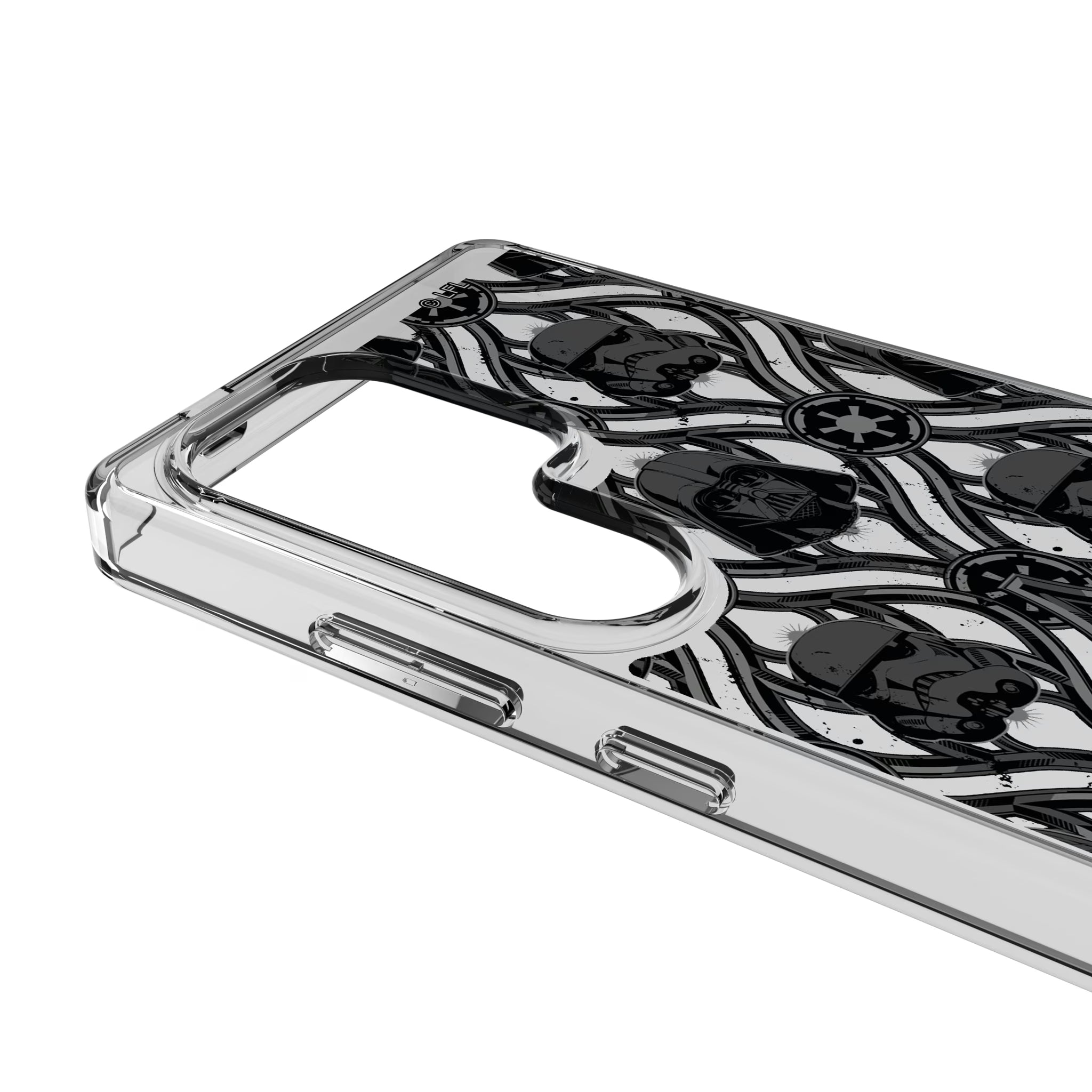 Star Wars Dark Side Pattern Galaxy Clear Phone Case for Samsung Galaxy - Detail