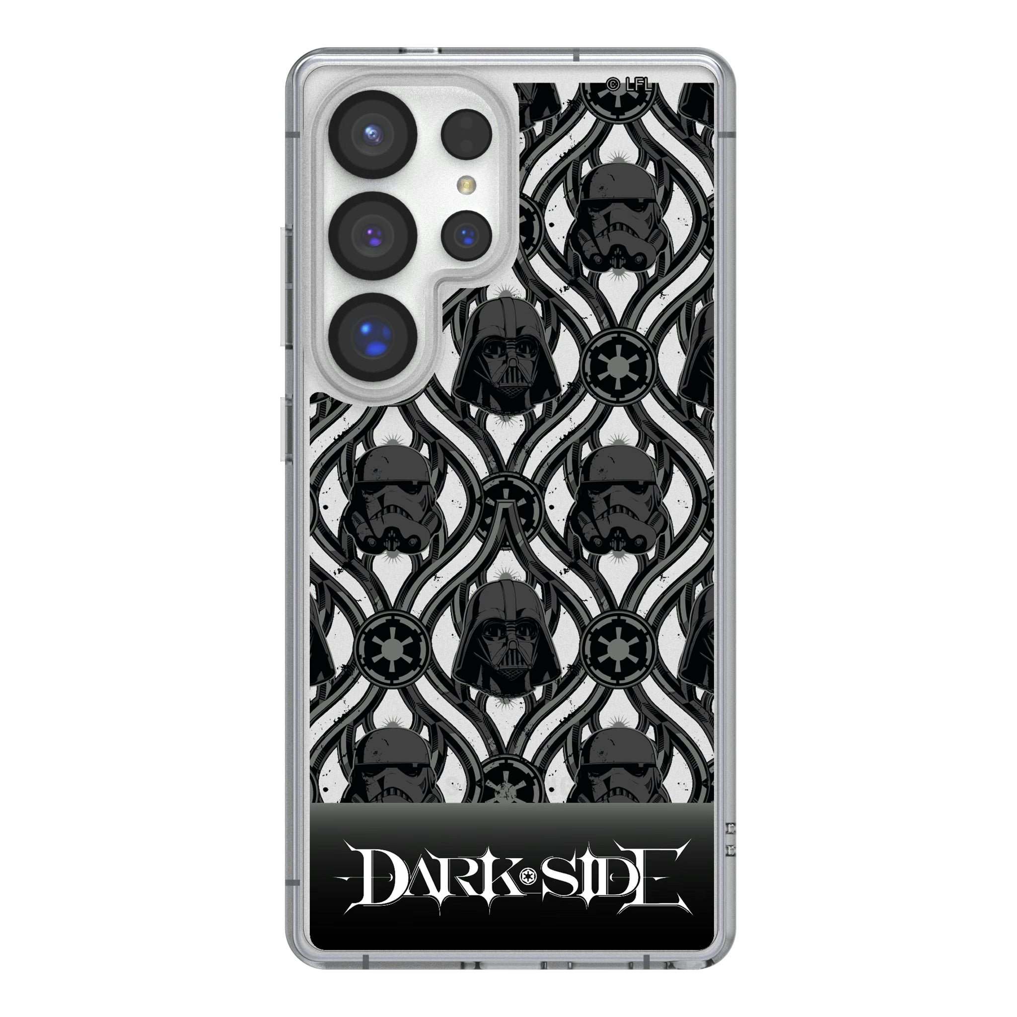 Star Wars Dark Side Pattern Galaxy Clear Phone Case for Samsung Galaxy