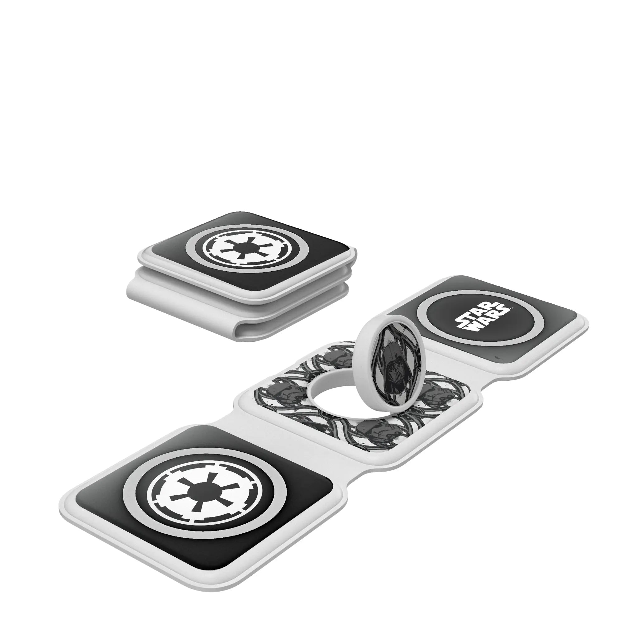 Star Wars Dark Side Pattern Foldable 3 in 1 Charger