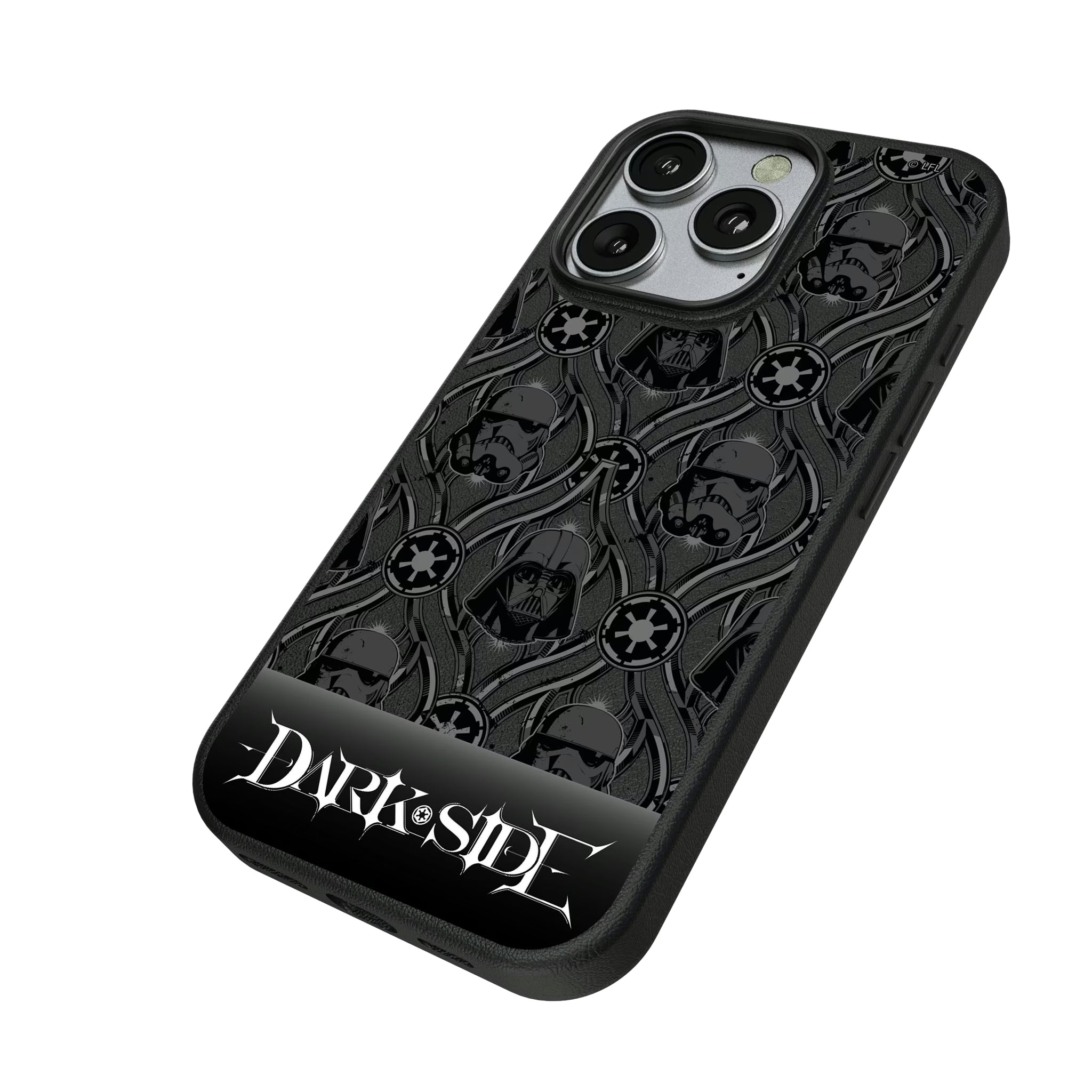 Star Wars Dark Side Pattern iPhone MagSafe Compatible Phone Case for Apple iPhone - Isometric View