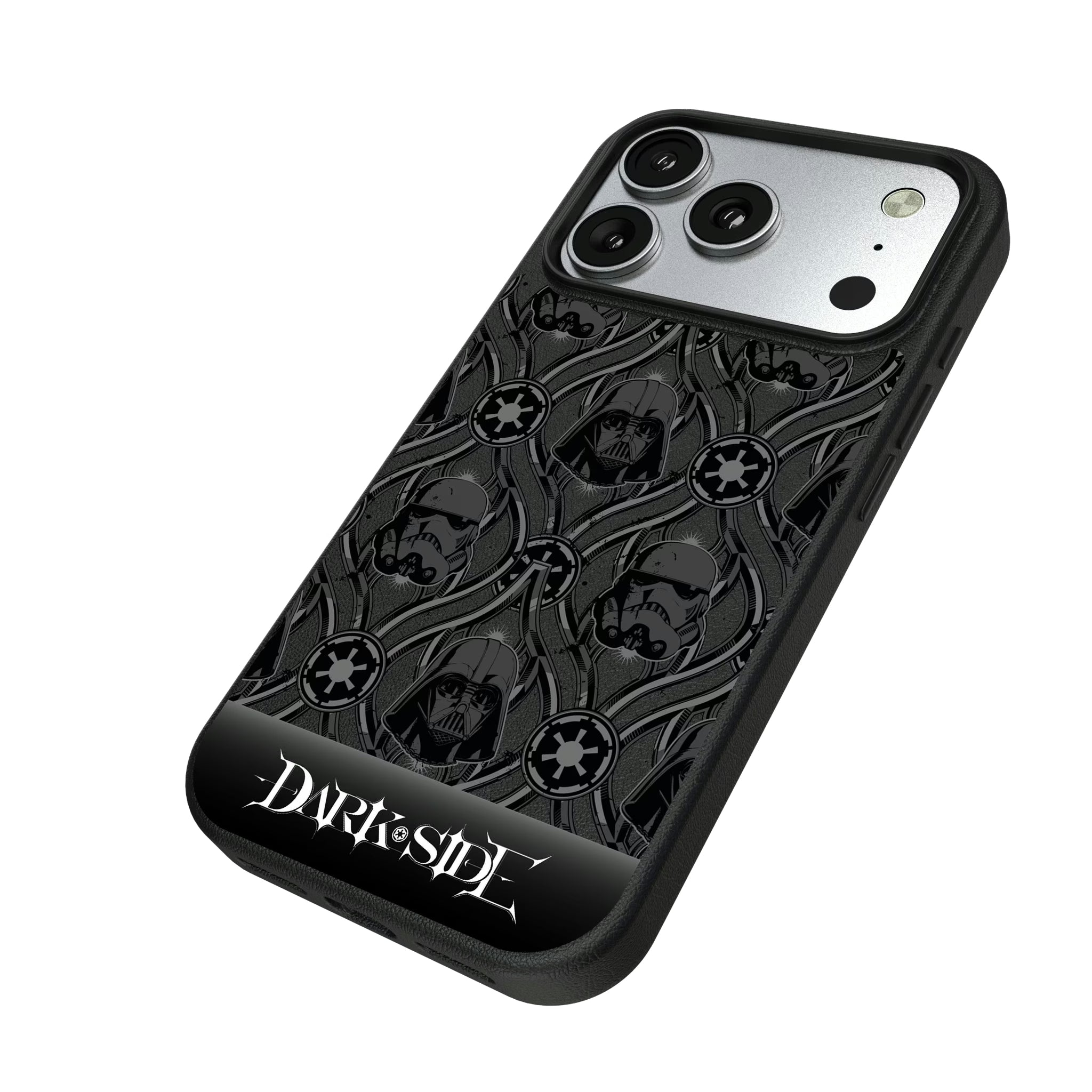 Star Wars Dark Side Pattern iPhone MagSafe Compatible Phone Case for Apple iPhone - Isometric View#Device_iPhone 17 Pro