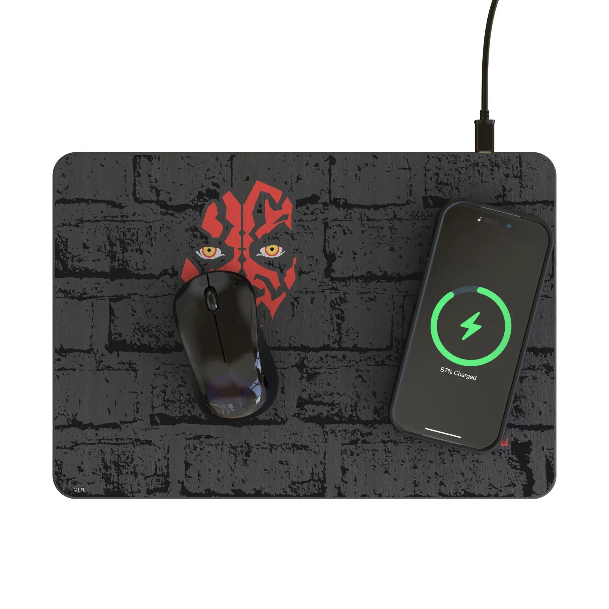 Star Wars Darth Maul Iconic 15-Watt Wireless Charger and Mouse Pad - Lifestyle