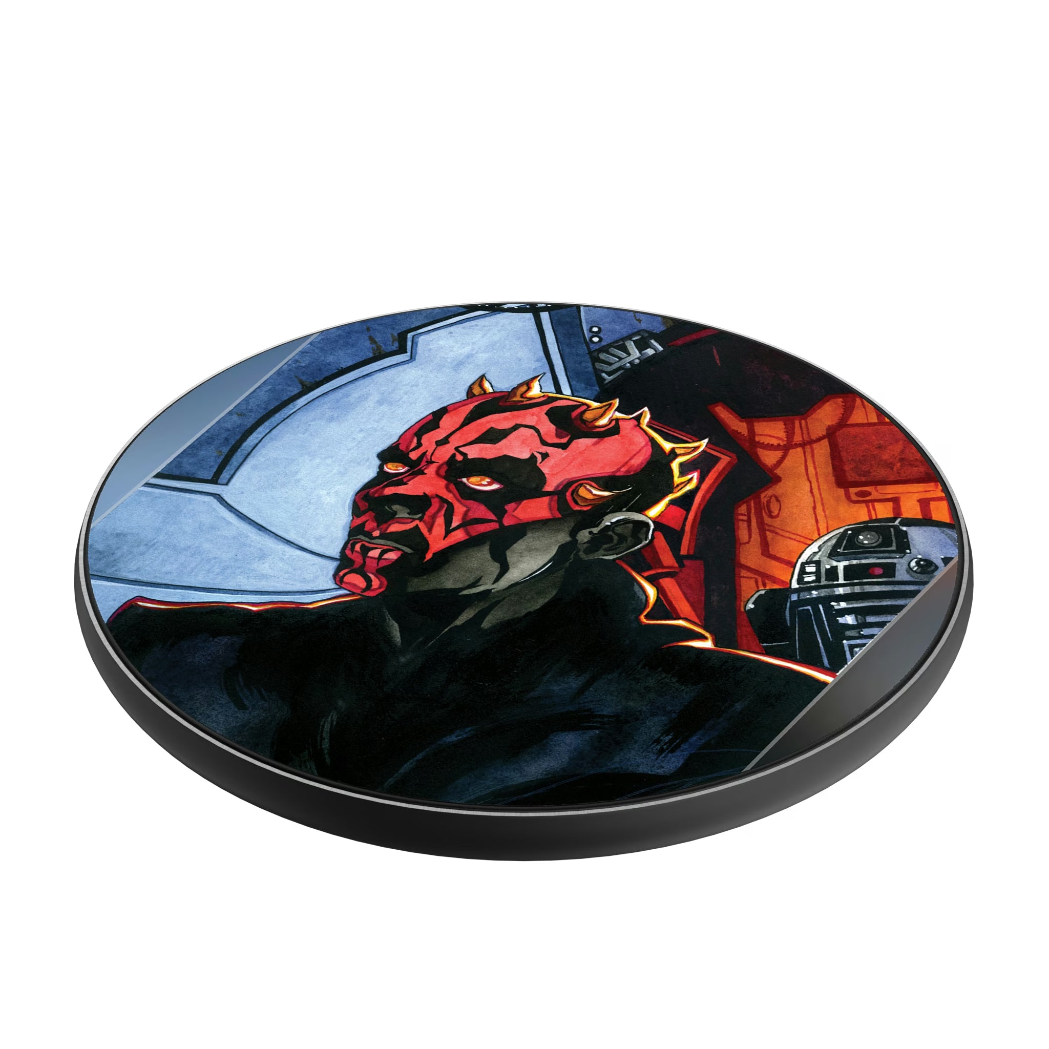 Star Wars Darth Maul Portrait 15-Watt Wireless Charger - Isometric View