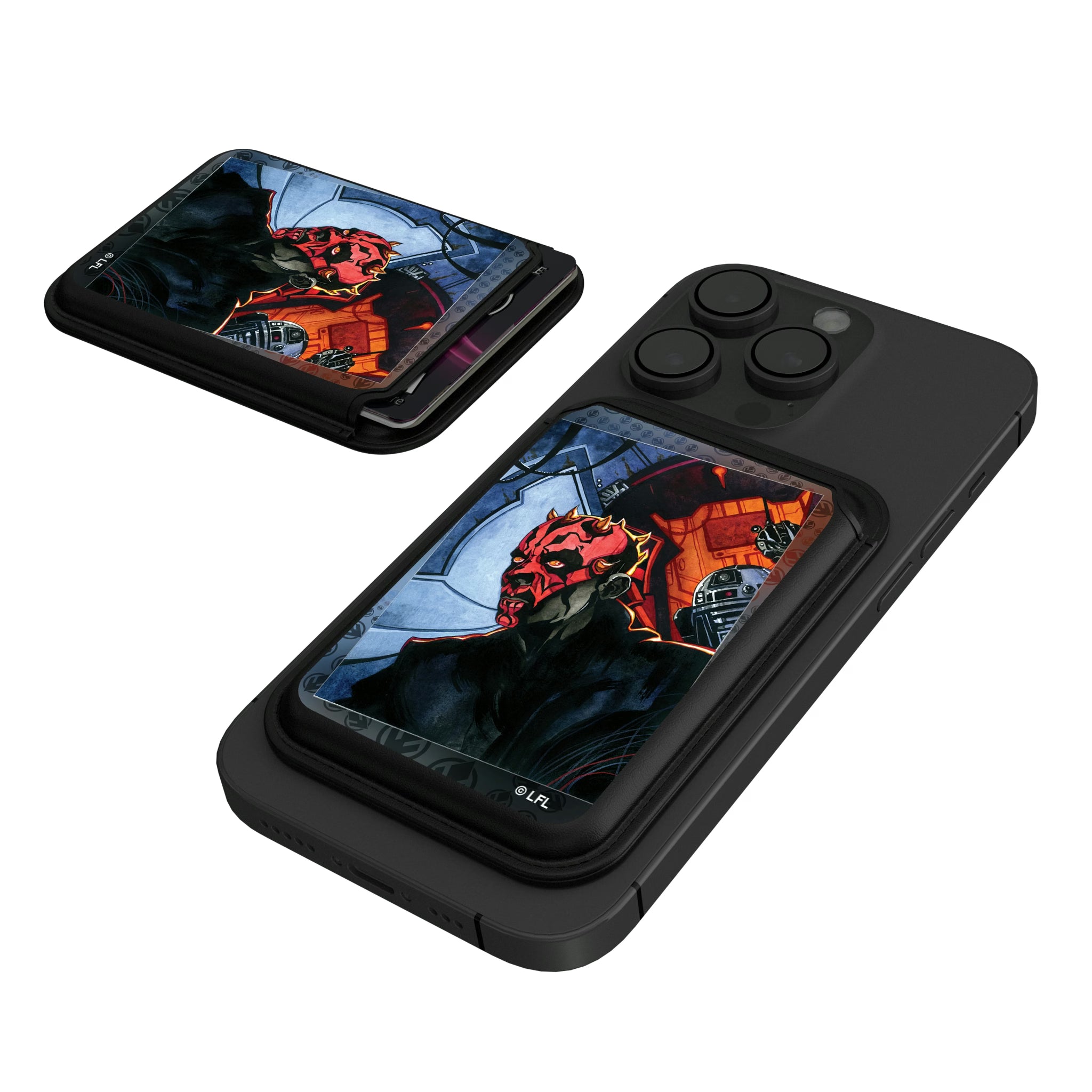 Star Wars Darth Maul Portrait Black Magnetic Credit Card Wallet