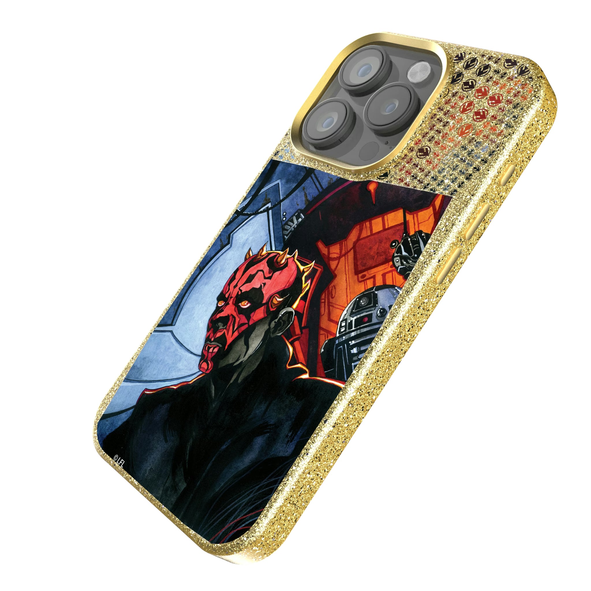Star Wars Darth Maul Portrait iPhone Bling Phone Case for Apple iPhone - Isometric View