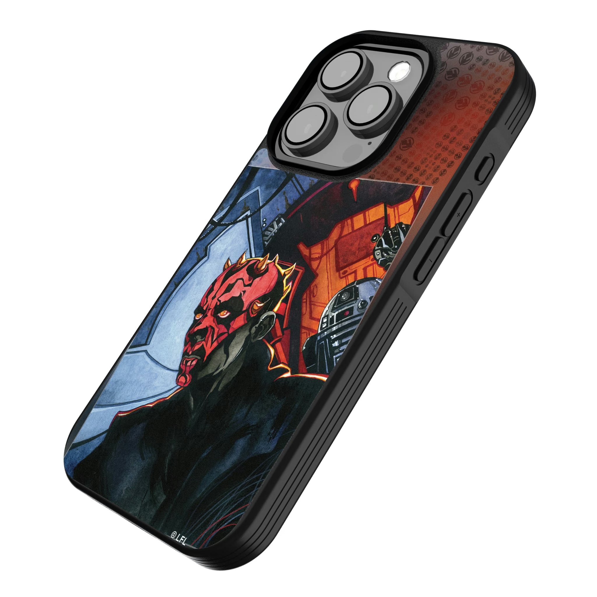 Star Wars Darth Maul Portrait iPhone Bump Phone Case for Apple iPhone - Isometric View