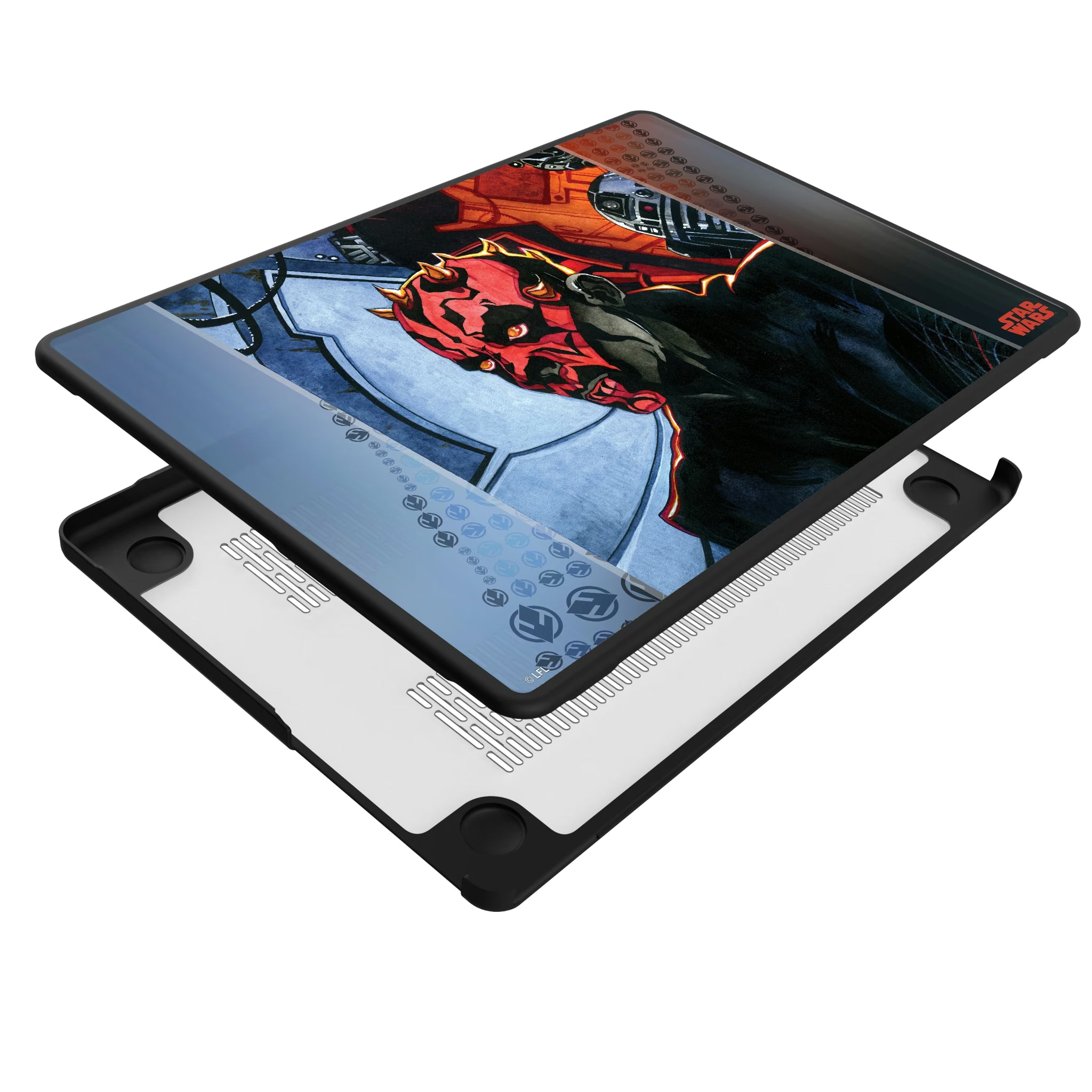 Star Wars Darth Maul Portrait MacBook Laptop Case for Apple MacBook - Isometric View#Device_MacBook Pro (14-inch, 2021) / MacBook Pro (14-inch, 2023) / MacBook Pro (14-inch, 2024)