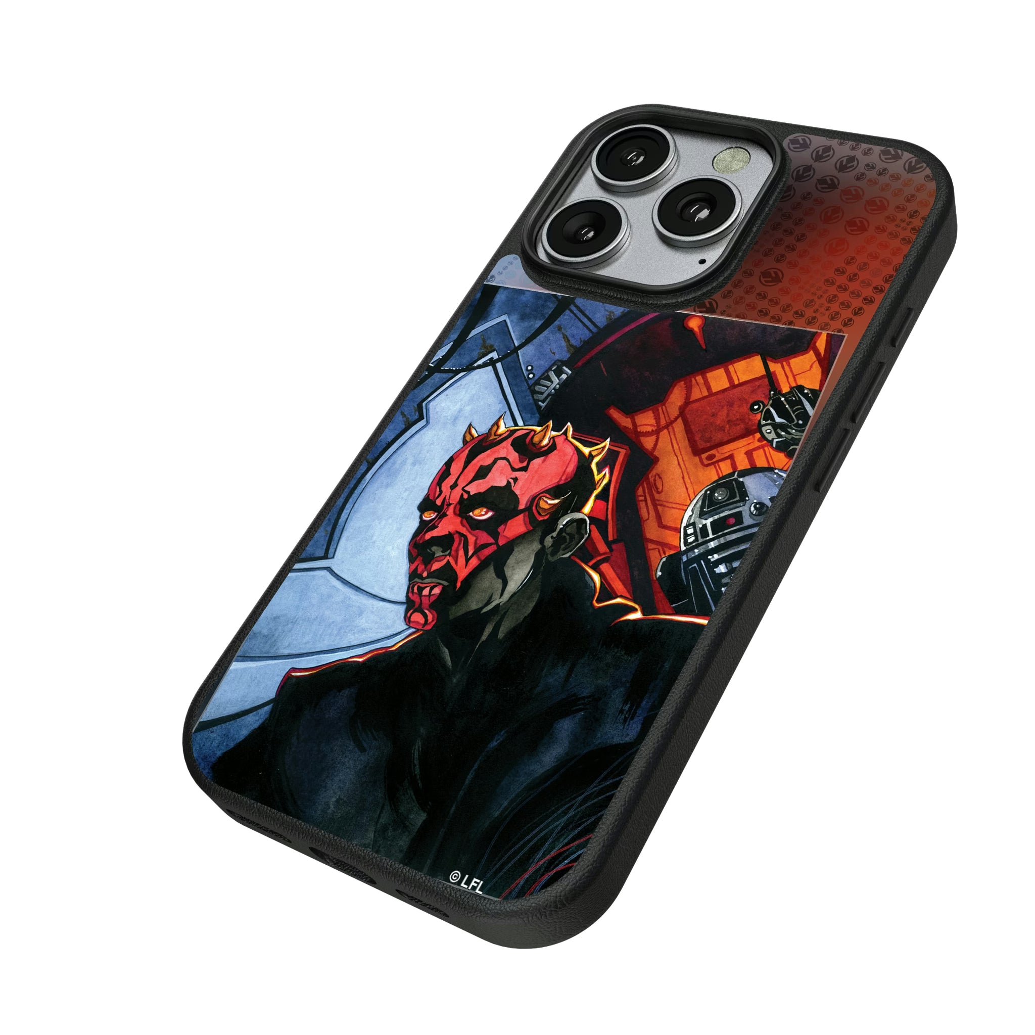 Star Wars Darth Maul Portrait iPhone MagSafe Compatible Phone Case for Apple iPhone - Isometric View