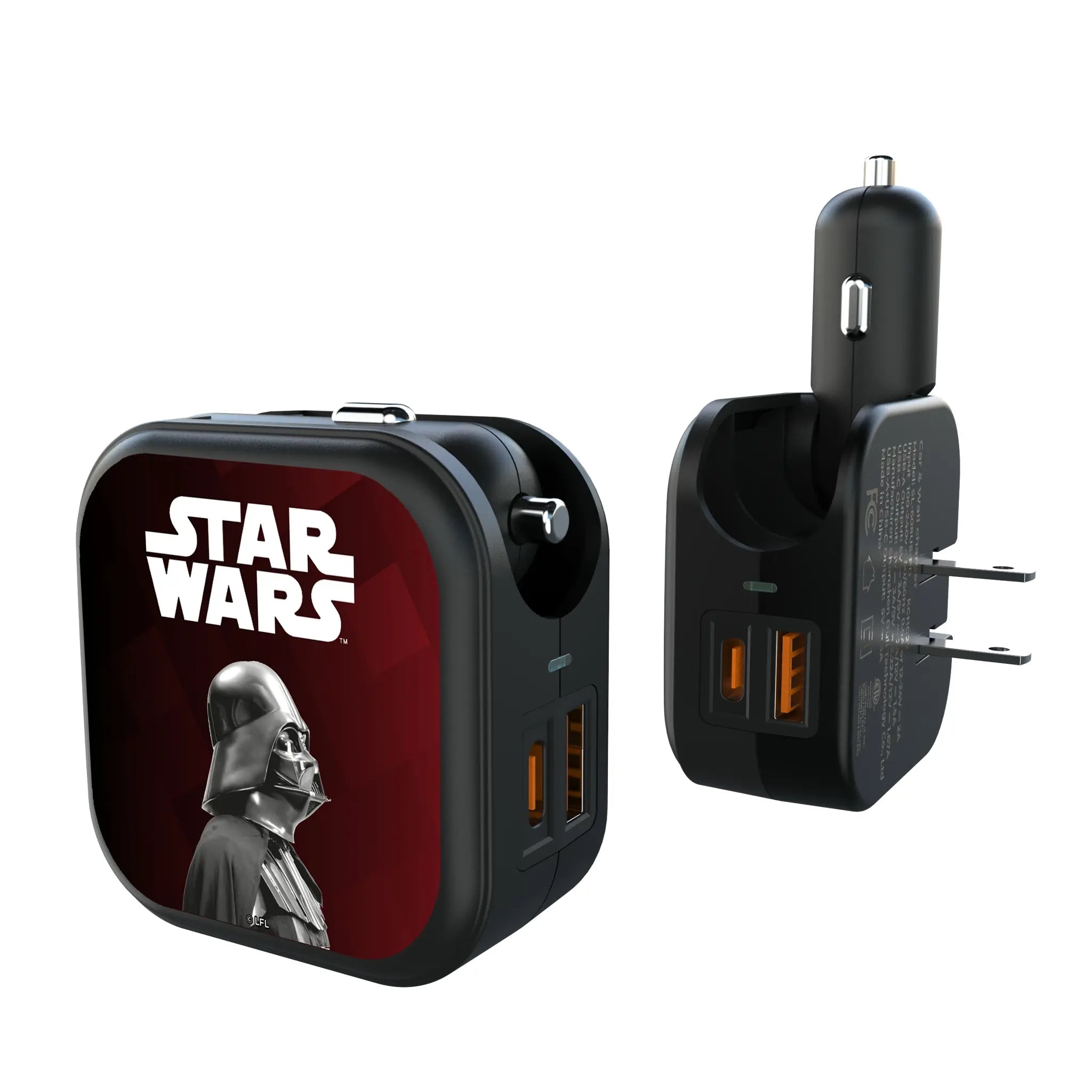 Star Wars Darth Vader Color Block 2 in 1 USB A/C Charger