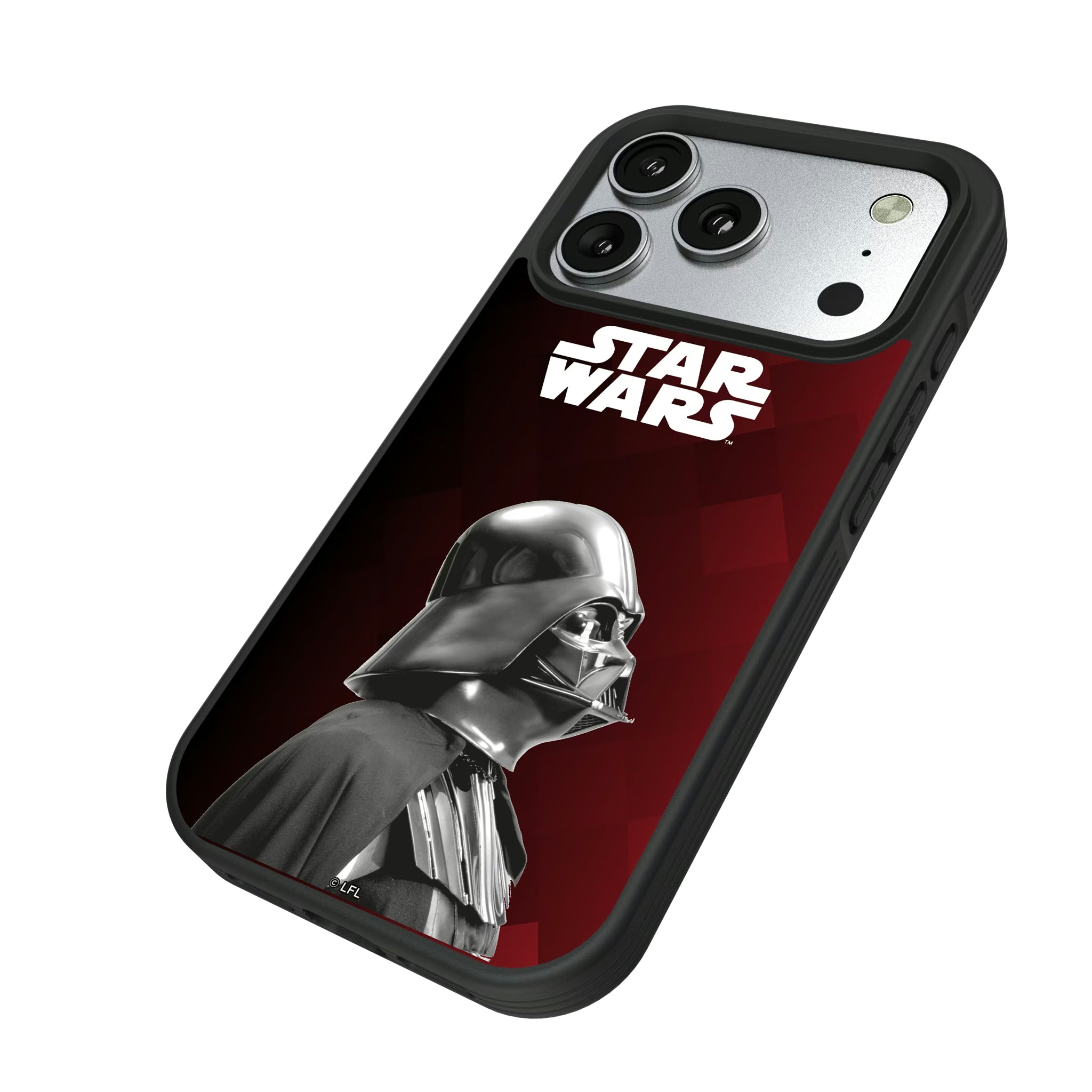 Star Wars Darth Vader Color Block iPhone Bump Phone Case for Apple iPhone - Isometric View#Device_iPhone 17 Pro