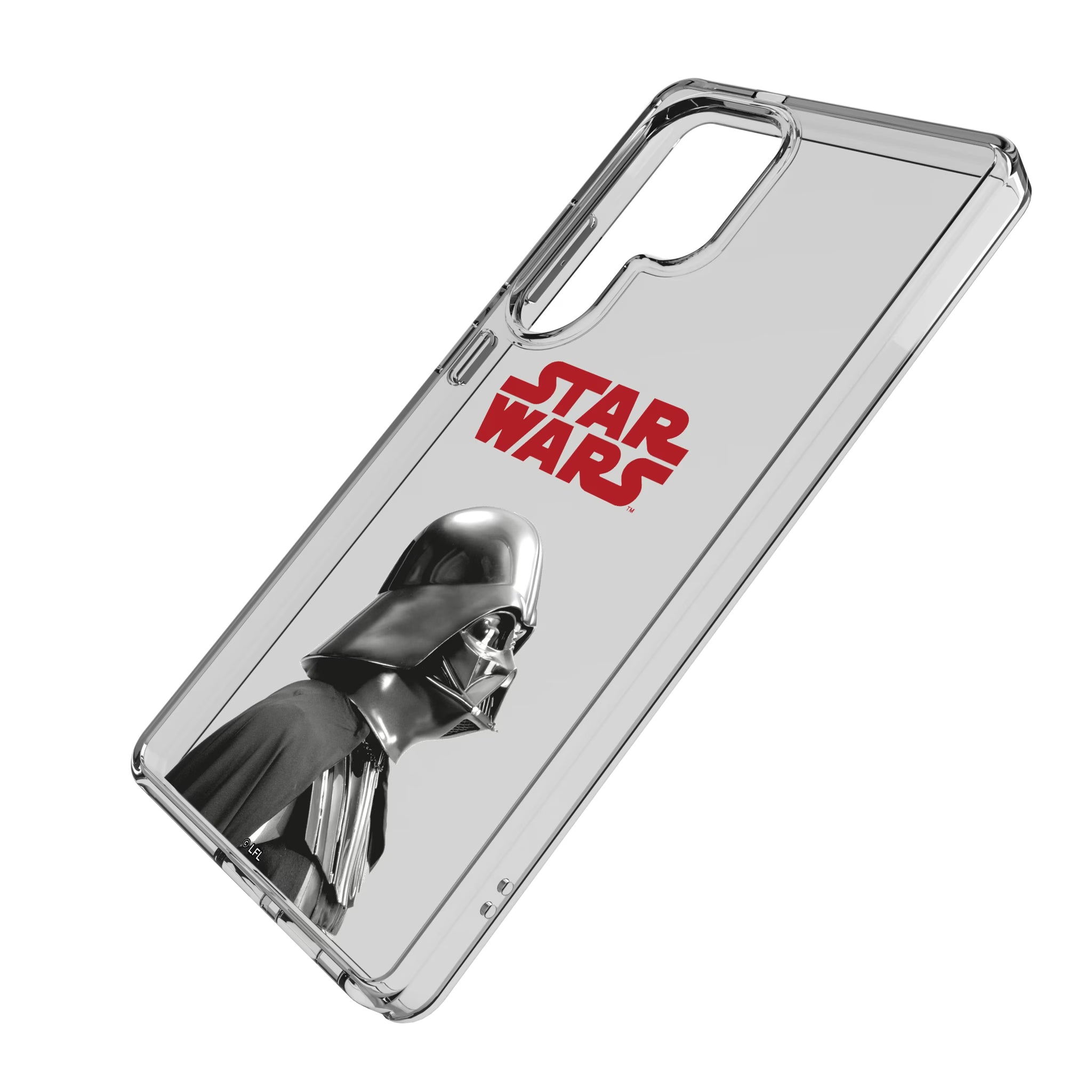 Star Wars Darth Vader Color Block Galaxy Clear Phone Case for Samsung Galaxy - Isometric View
