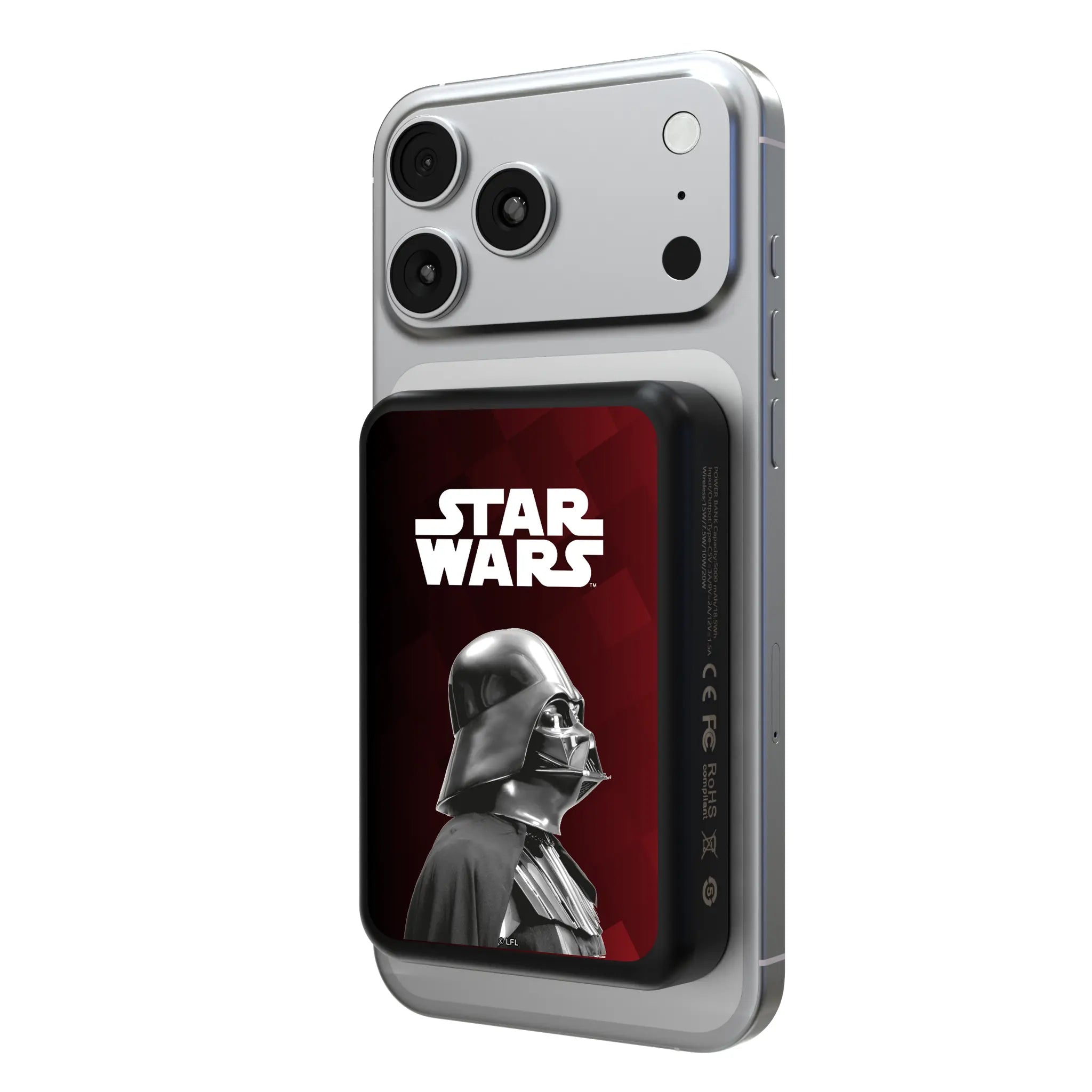 Star Wars Darth Vader Color Block Wireless Mag Power Bank
