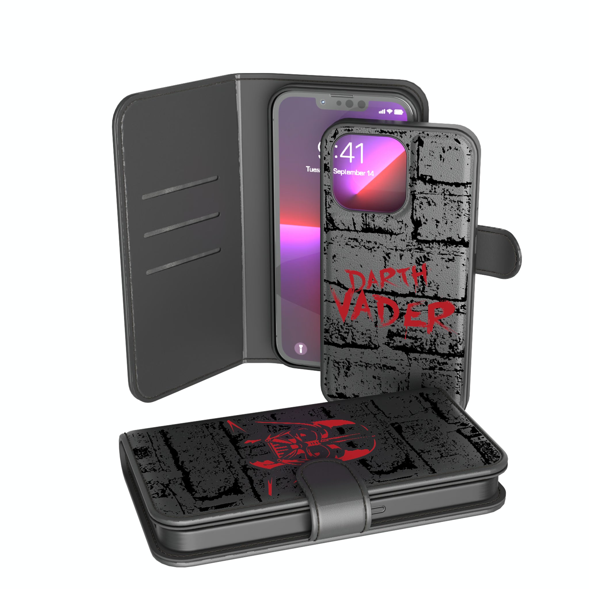 Star Wars Darth Vader Iconic iPhone Wallet Phone Case for Apple iPhone