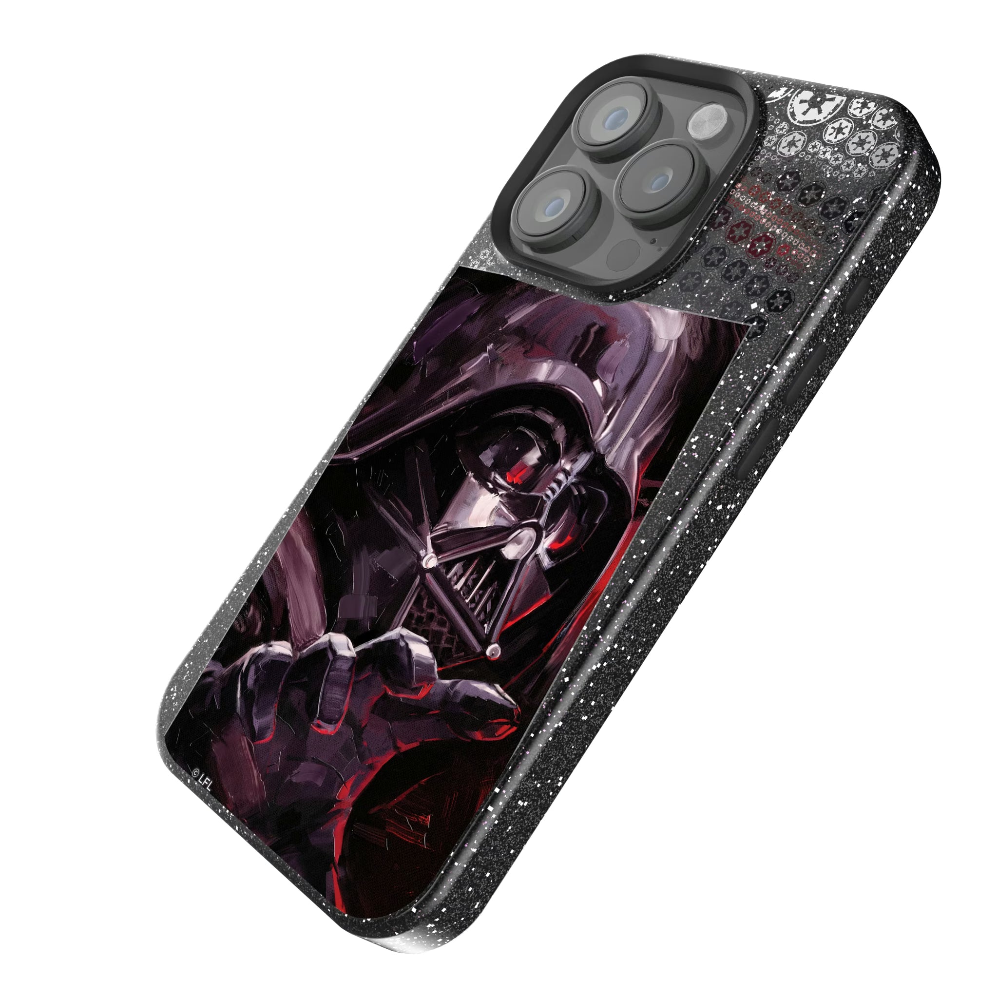 Star Wars Darth Vader Portrait iPhone Bling Phone Case for Apple iPhone - Isometric View
