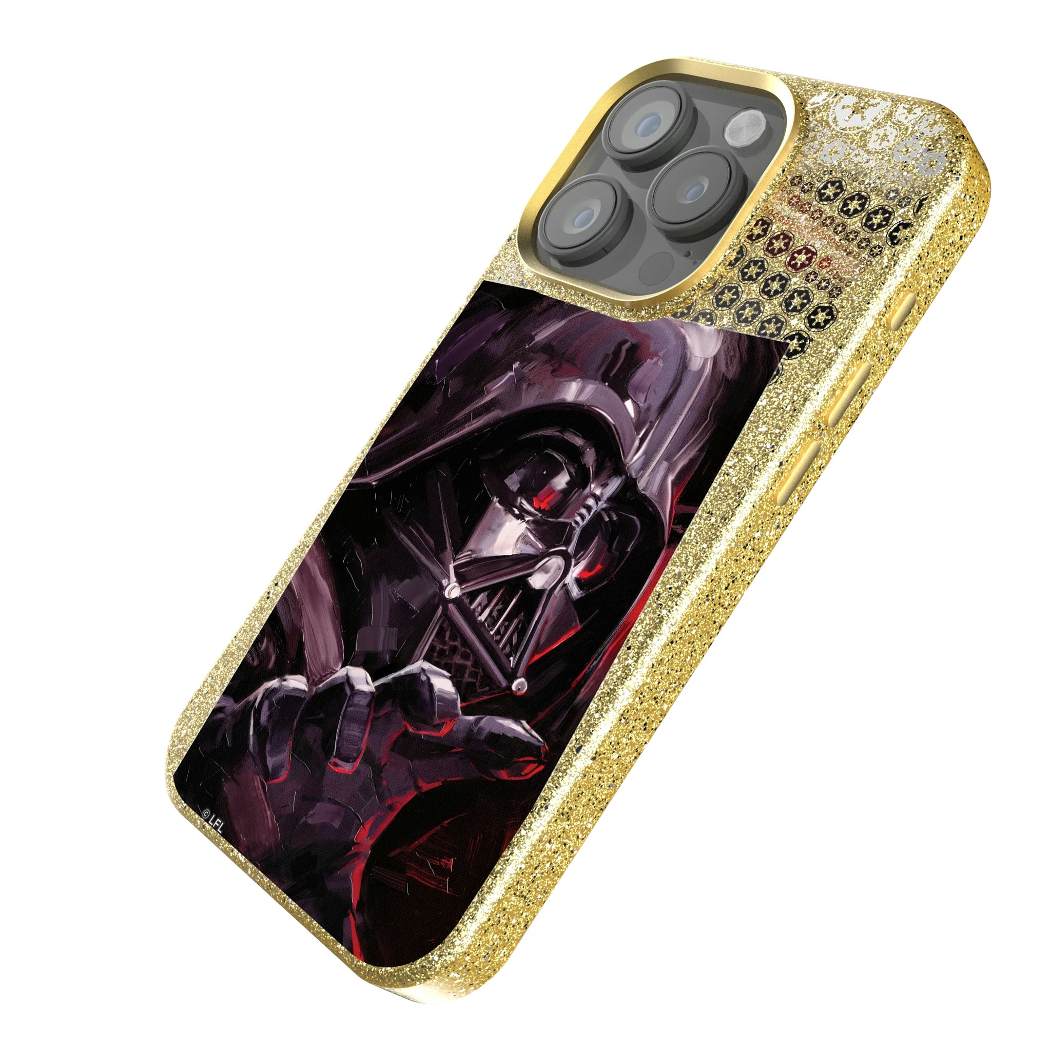 Star Wars Darth Vader Portrait iPhone Bling Phone Case for Apple iPhone - Isometric View