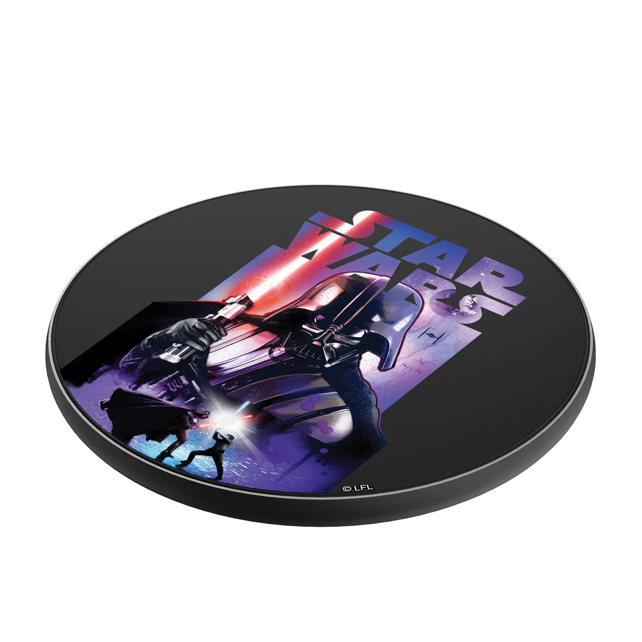 Star Wars Darth Vader Portrait Collage 15-Watt Wireless Charger - Isometric View