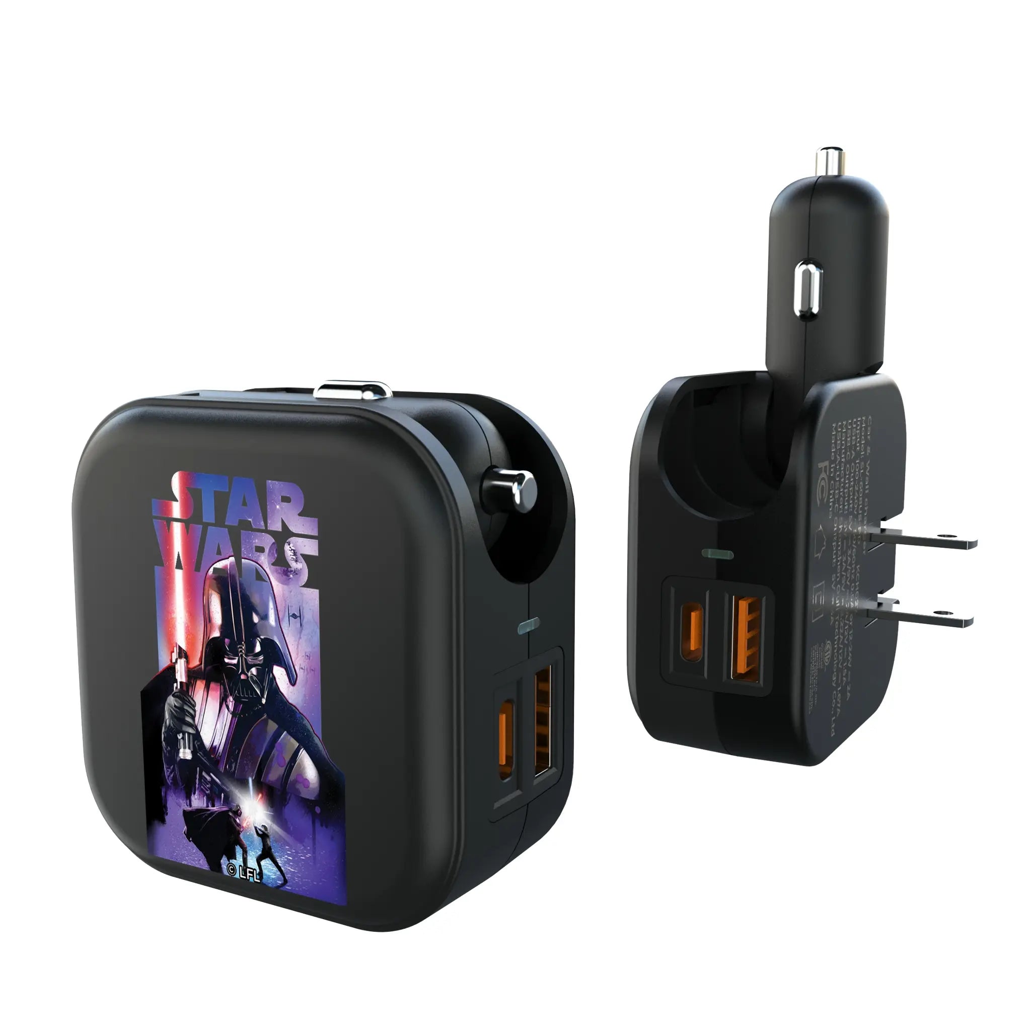 Star Wars Darth Vader Portrait Collage 2 in 1 USB A/C Charger