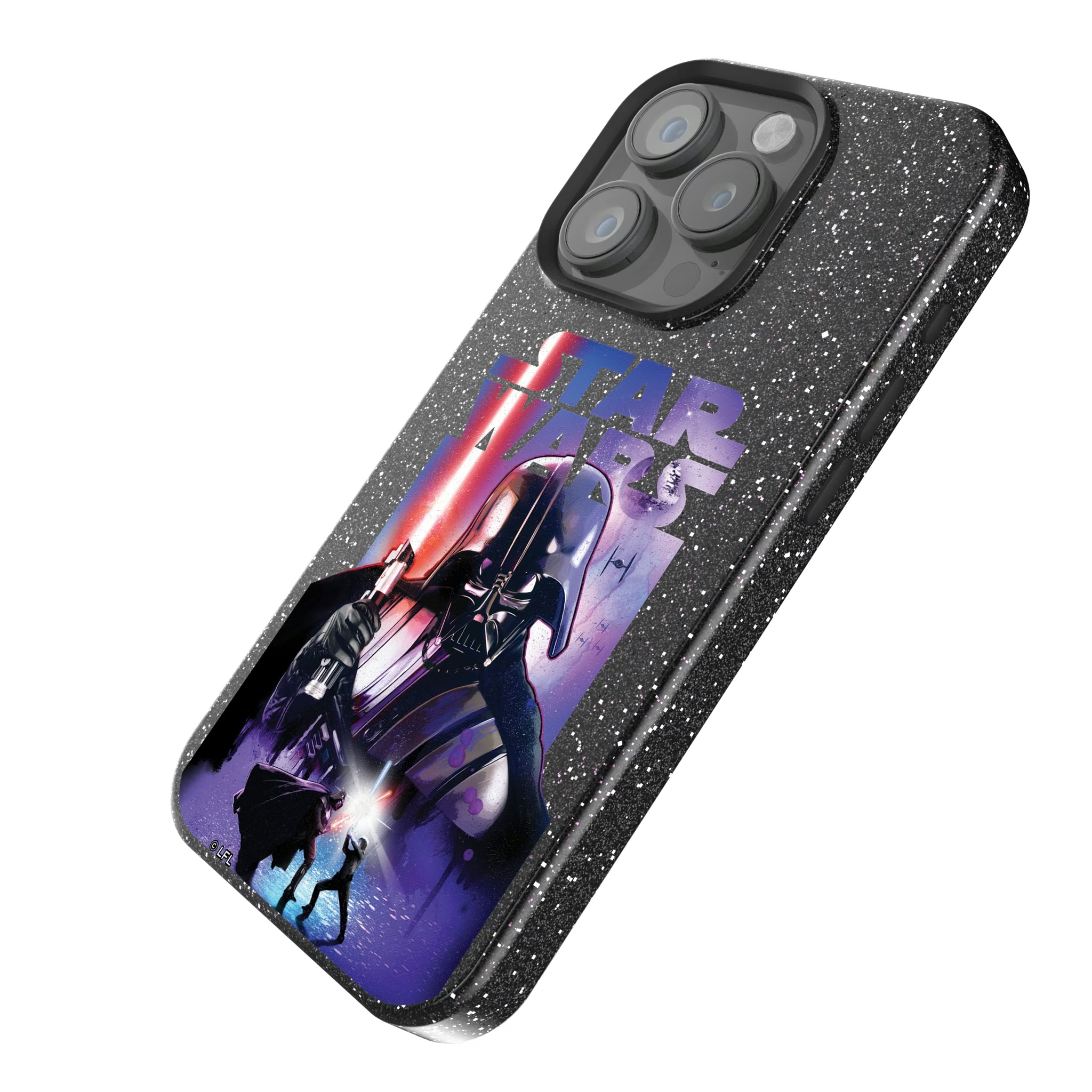 Star Wars Darth Vader Portrait Collage iPhone Bling Phone Case for Apple iPhone - Isometric View