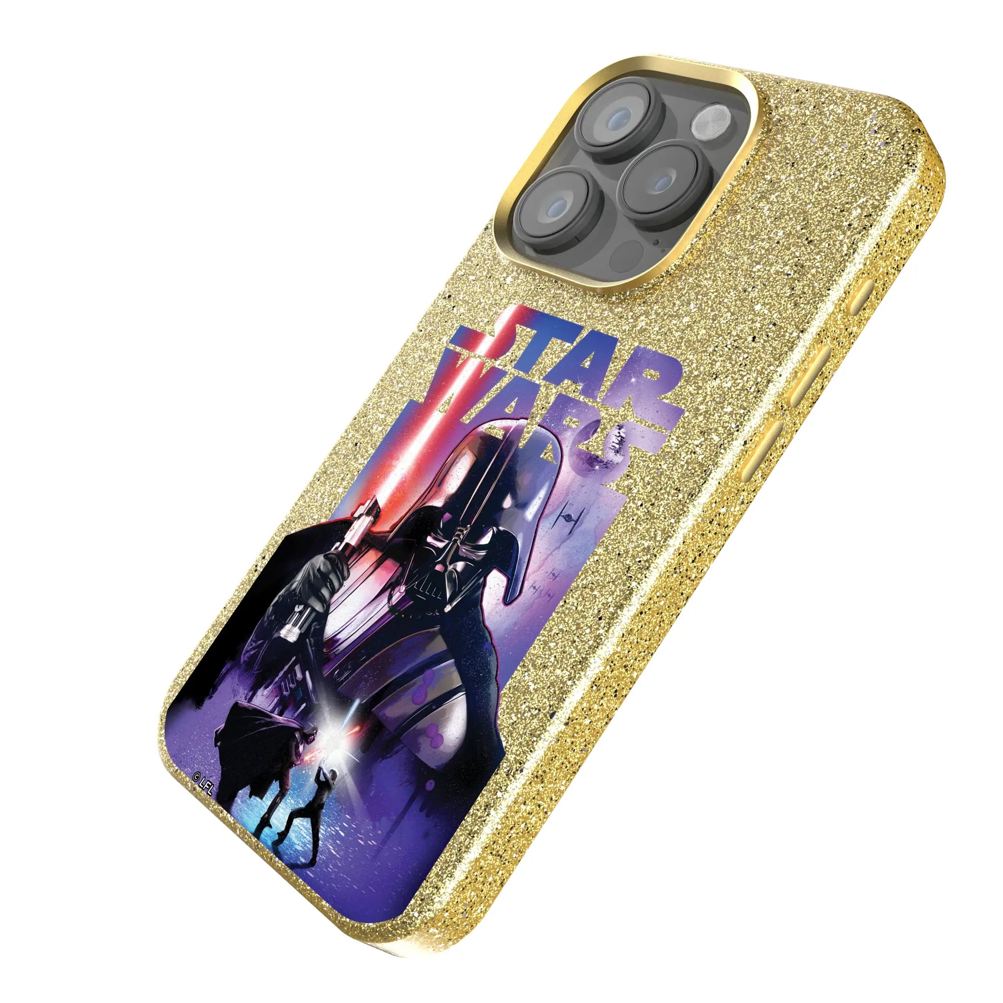 Star Wars Darth Vader Portrait Collage iPhone Bling Phone Case for Apple iPhone - Isometric View