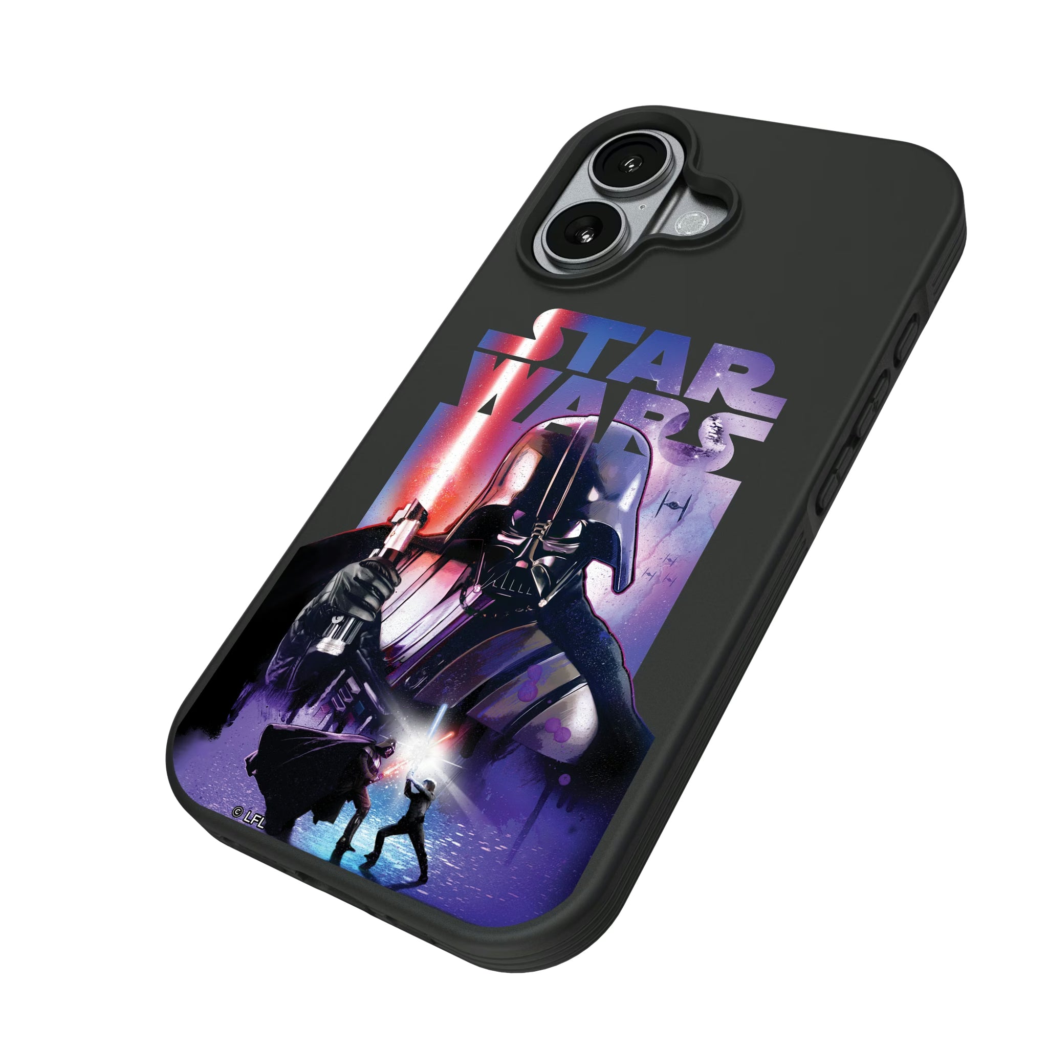 Star Wars Darth Vader Portrait Collage iPhone Bump Phone Case for Apple iPhone - Isometric View#Device_iPhone 17