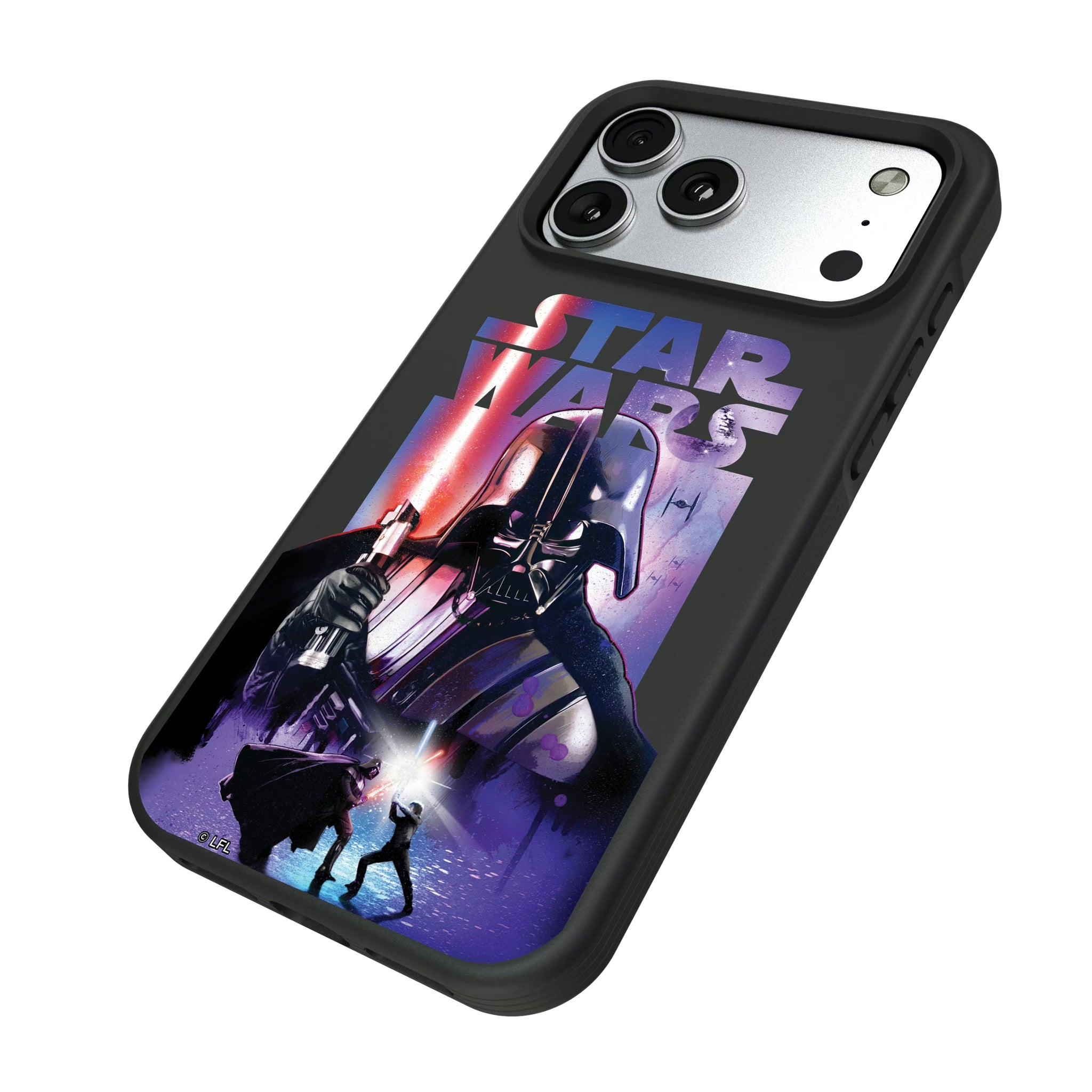 Star Wars Darth Vader Portrait Collage iPhone Bump Phone Case for Apple iPhone - Isometric View#Device_iPhone 17 Pro Max