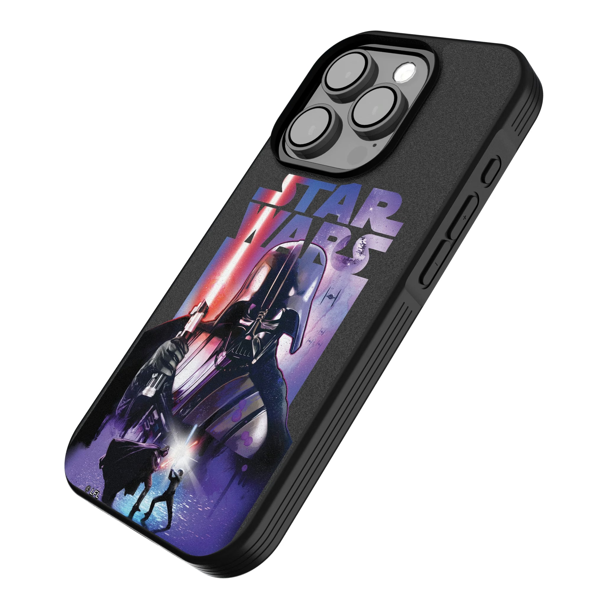 Star Wars Darth Vader Portrait Collage iPhone Bump Phone Case for Apple iPhone - Isometric View