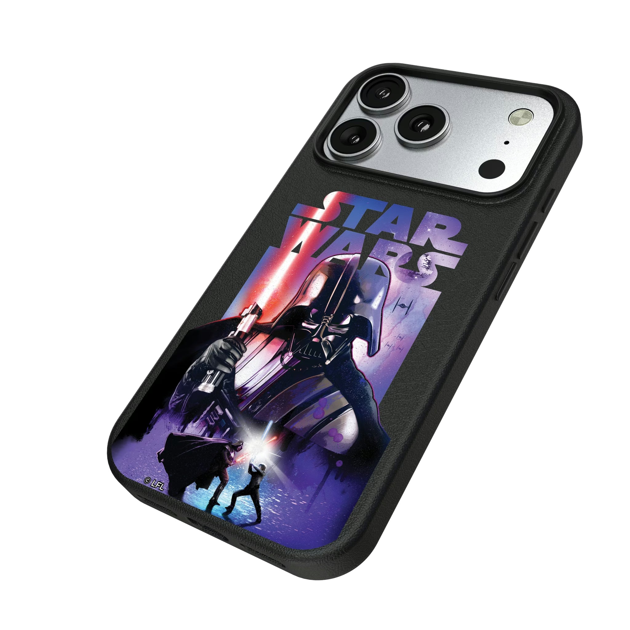 Star Wars Darth Vader Portrait Collage iPhone MagSafe Compatible Phone Case for Apple iPhone - Isometric View#Device_iPhone 17 Pro