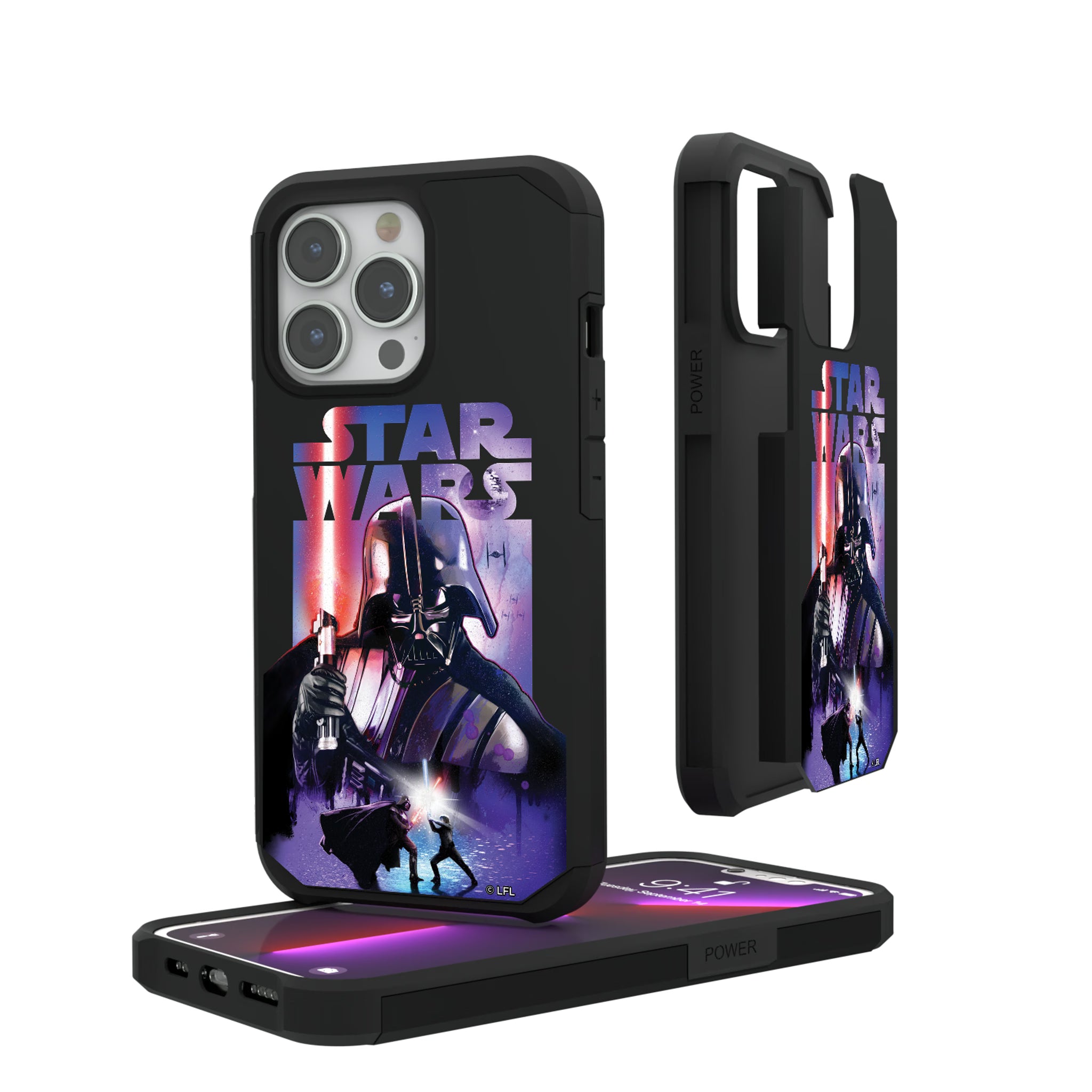 Star Wars Darth Vader Portrait Collage iPhone Rugged Phone Case for Apple iPhone