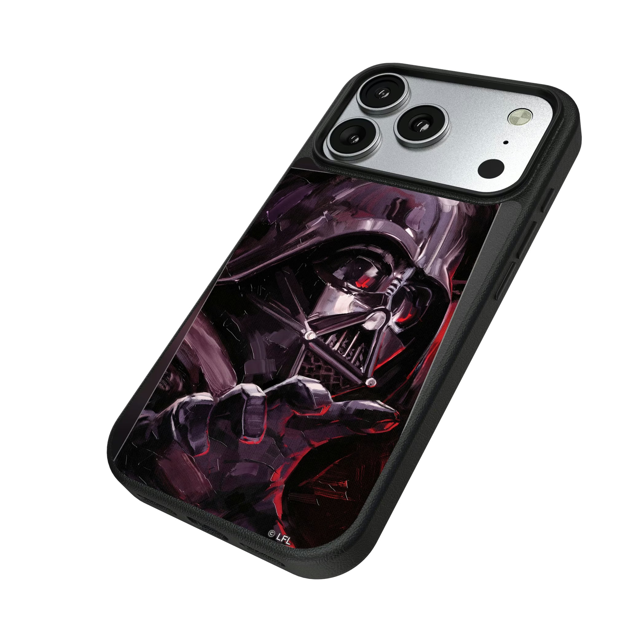 Star Wars Darth Vader Portrait iPhone MagSafe Compatible Phone Case for Apple iPhone - Isometric View#Device_iPhone 17 Pro