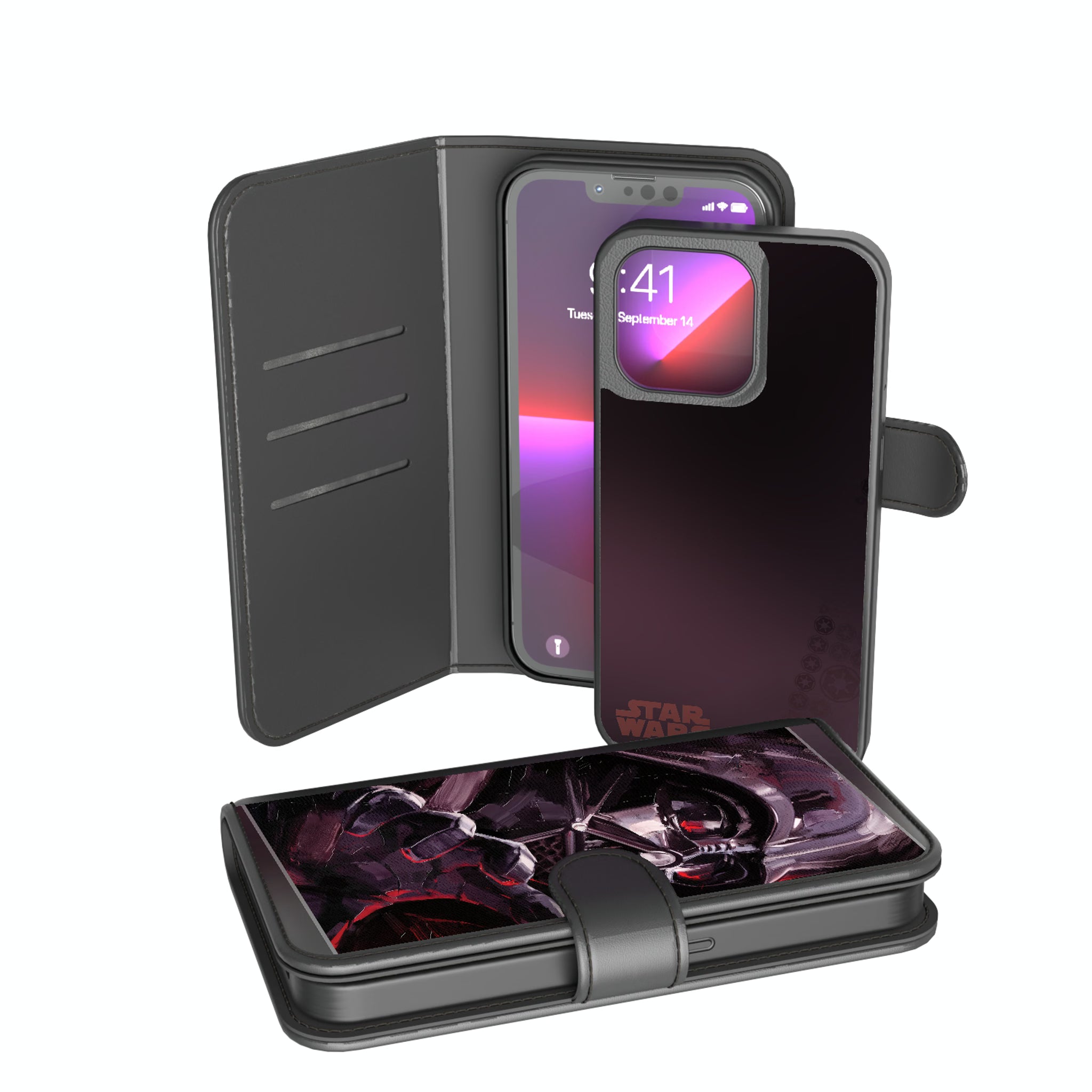 Star Wars Darth Vader Portrait iPhone Wallet Phone Case for Apple iPhone
