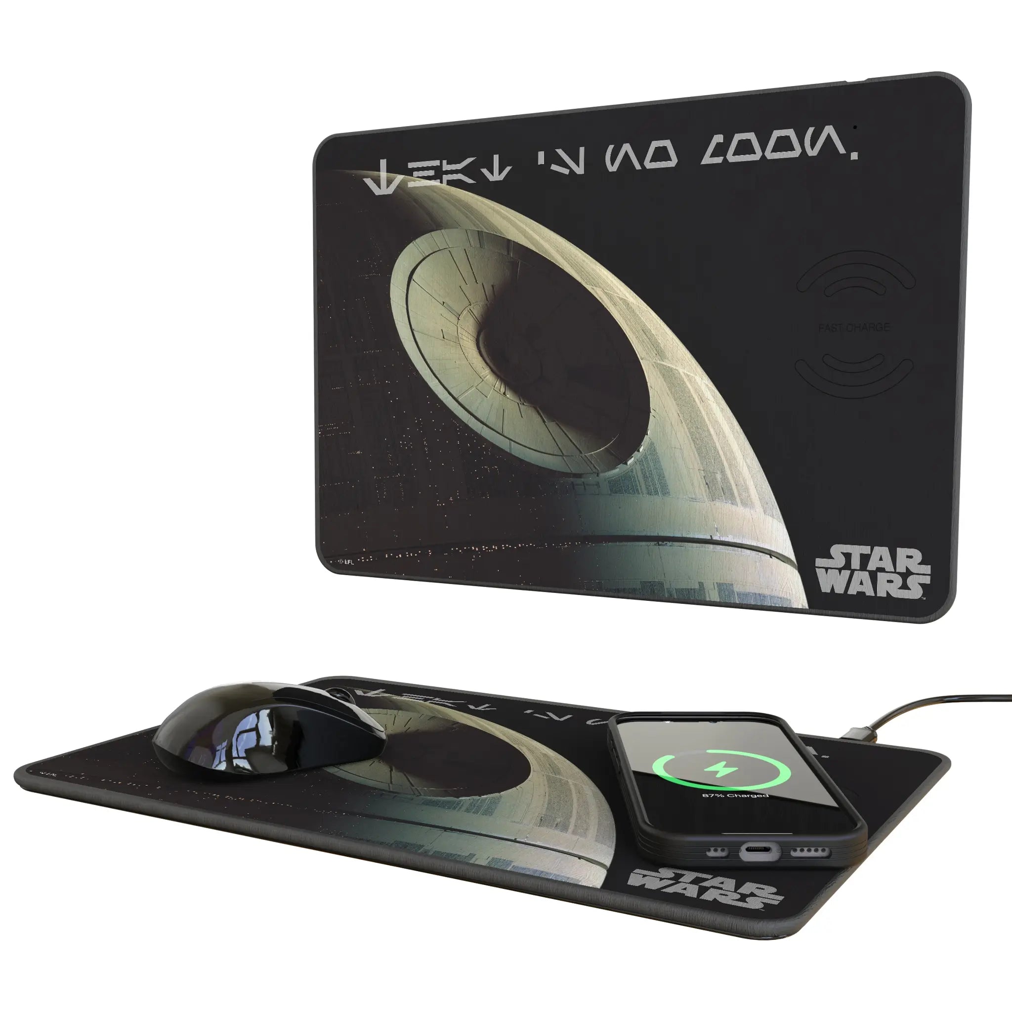 Star Wars Death Star Cinematic Moments: Discovery 15-Watt Wireless Charger and Mouse Pad