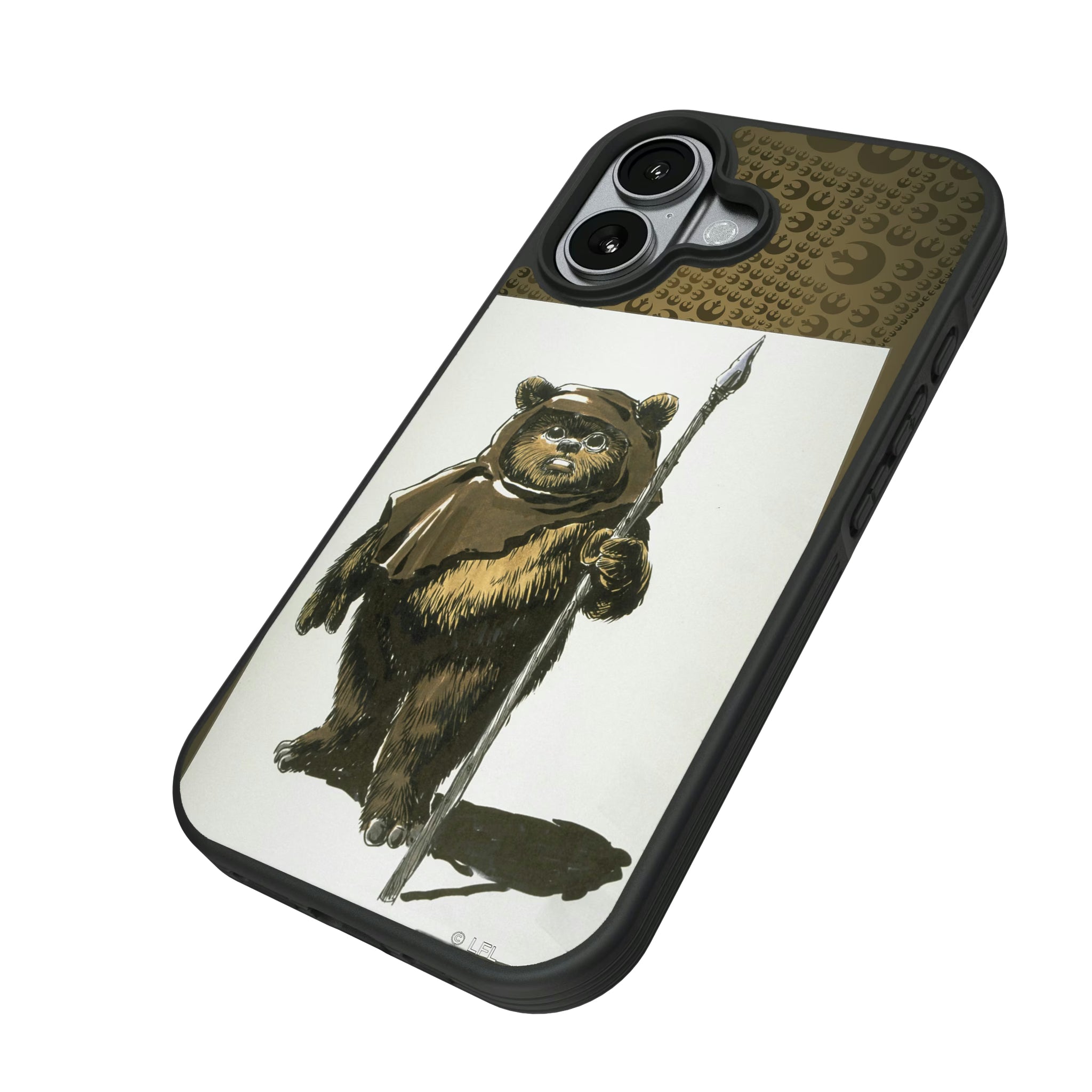 Star Wars Ewok Portrait iPhone Bump Phone Case for Apple iPhone - Isometric View#Device_iPhone 17