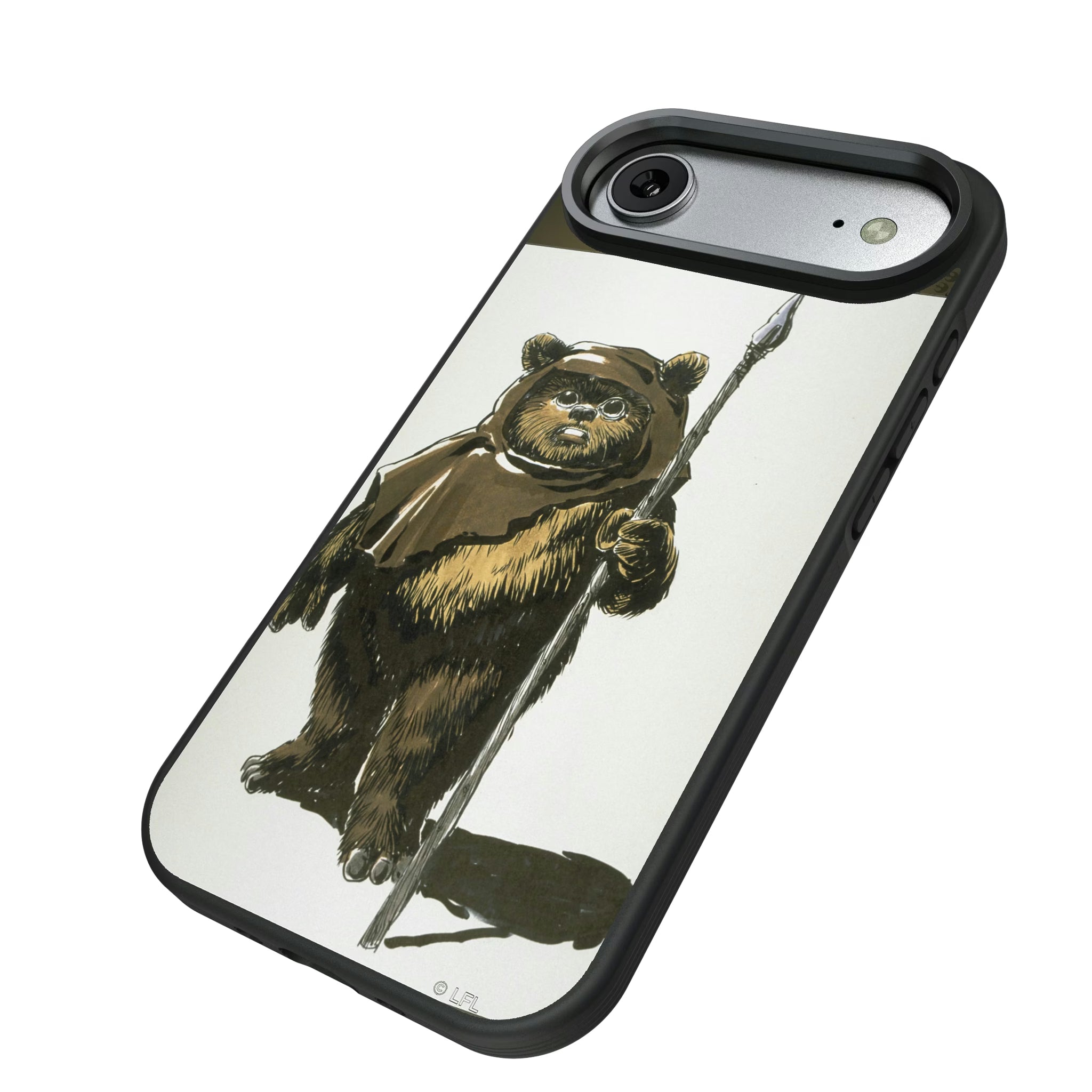 Star Wars Ewok Portrait iPhone Bump Phone Case for Apple iPhone - Isometric View#Device_iPhone Air
