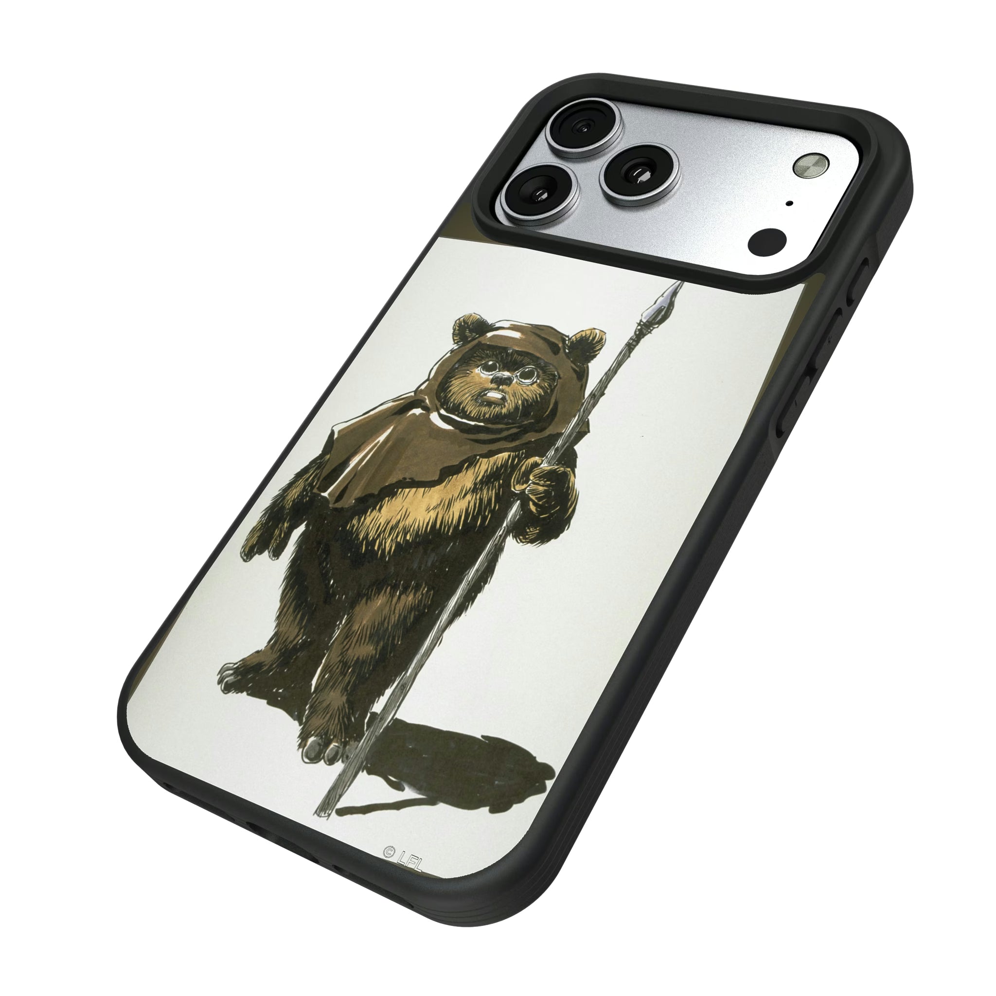 Star Wars Ewok Portrait iPhone Bump Phone Case for Apple iPhone - Isometric View#Device_iPhone 17 Pro Max
