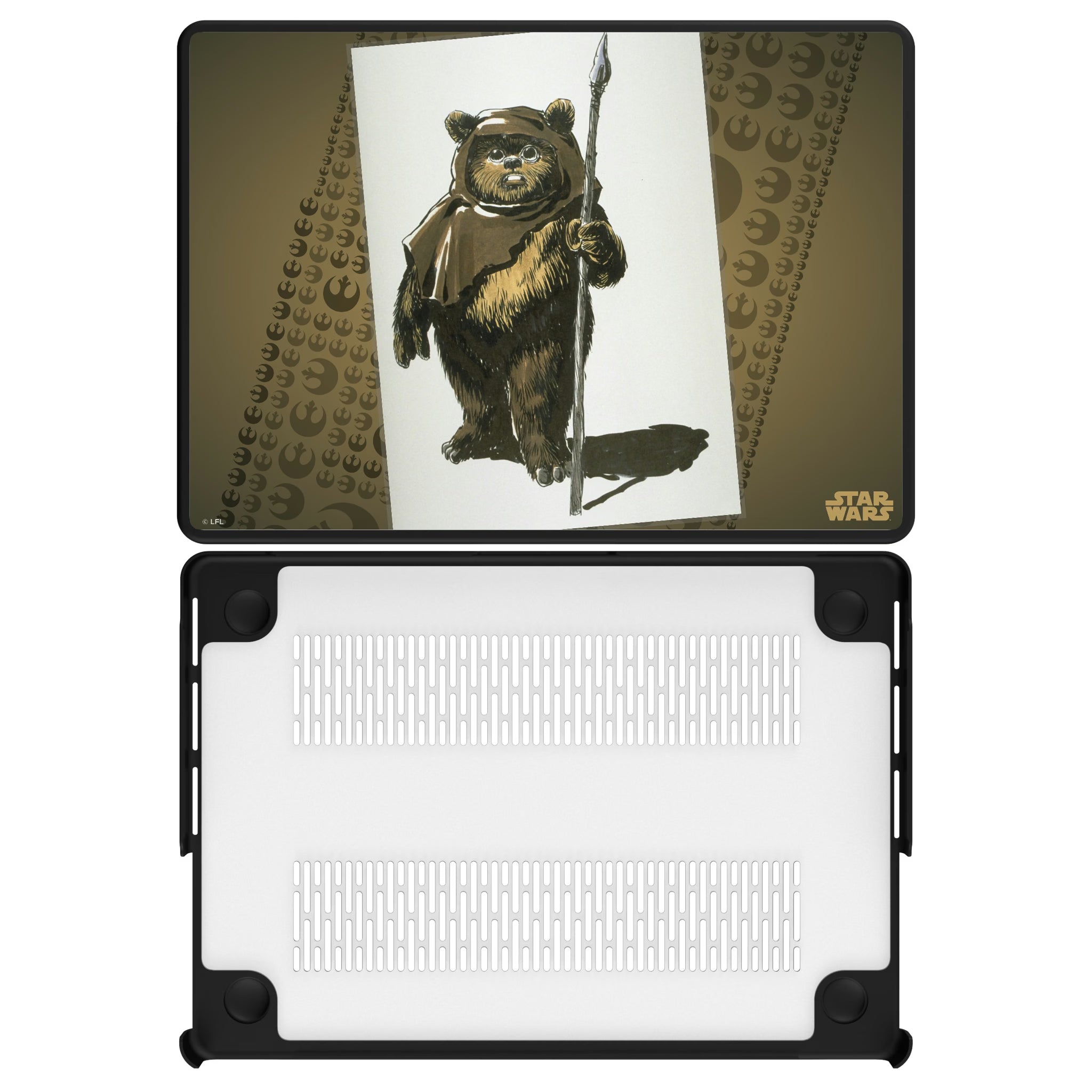 Star Wars Ewok Portrait MacBook Laptop Case for Apple MacBook#Device_MacBook Pro (14-inch, 2021) / MacBook Pro (14-inch, 2023) / MacBook Pro (14-inch, 2024)