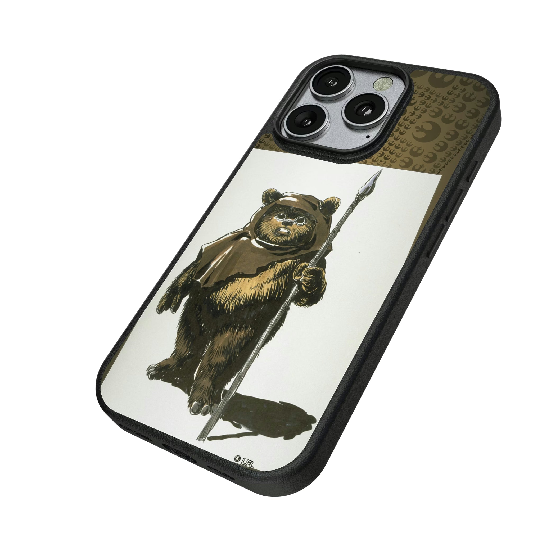 Star Wars Ewok Portrait iPhone MagSafe Compatible Phone Case for Apple iPhone - Isometric View